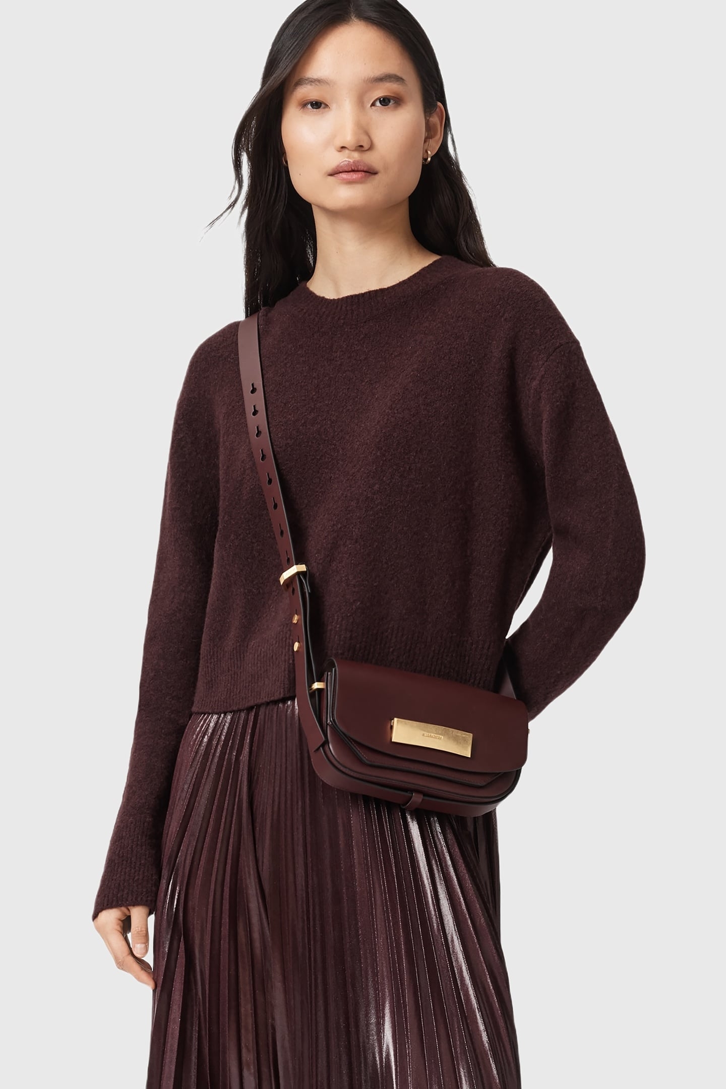 ETTA SATCHEL XBODY DARK RED 1