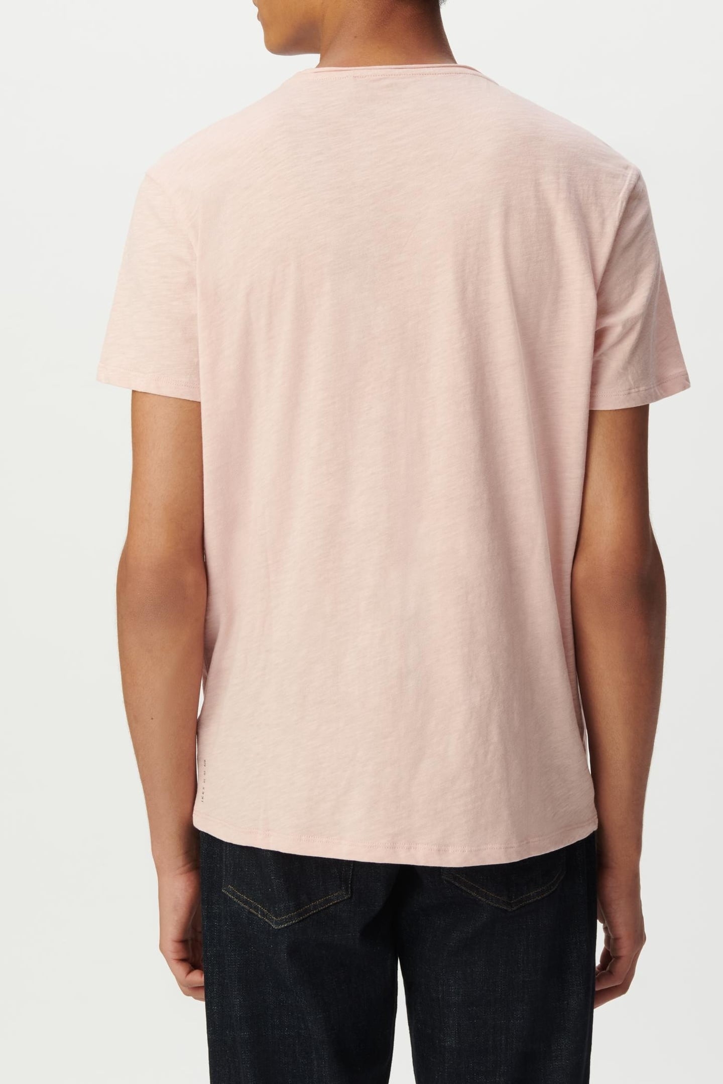 PINK ORGANIC COTTON ESSENTIAL CREW NECK T-SHIRT 3