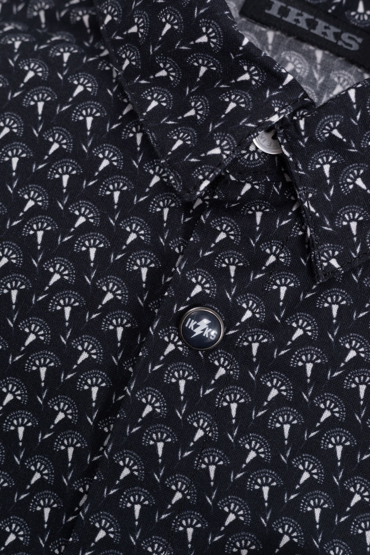 BLACK FLOWERY LIBERTY FABRIC SHIRT 6