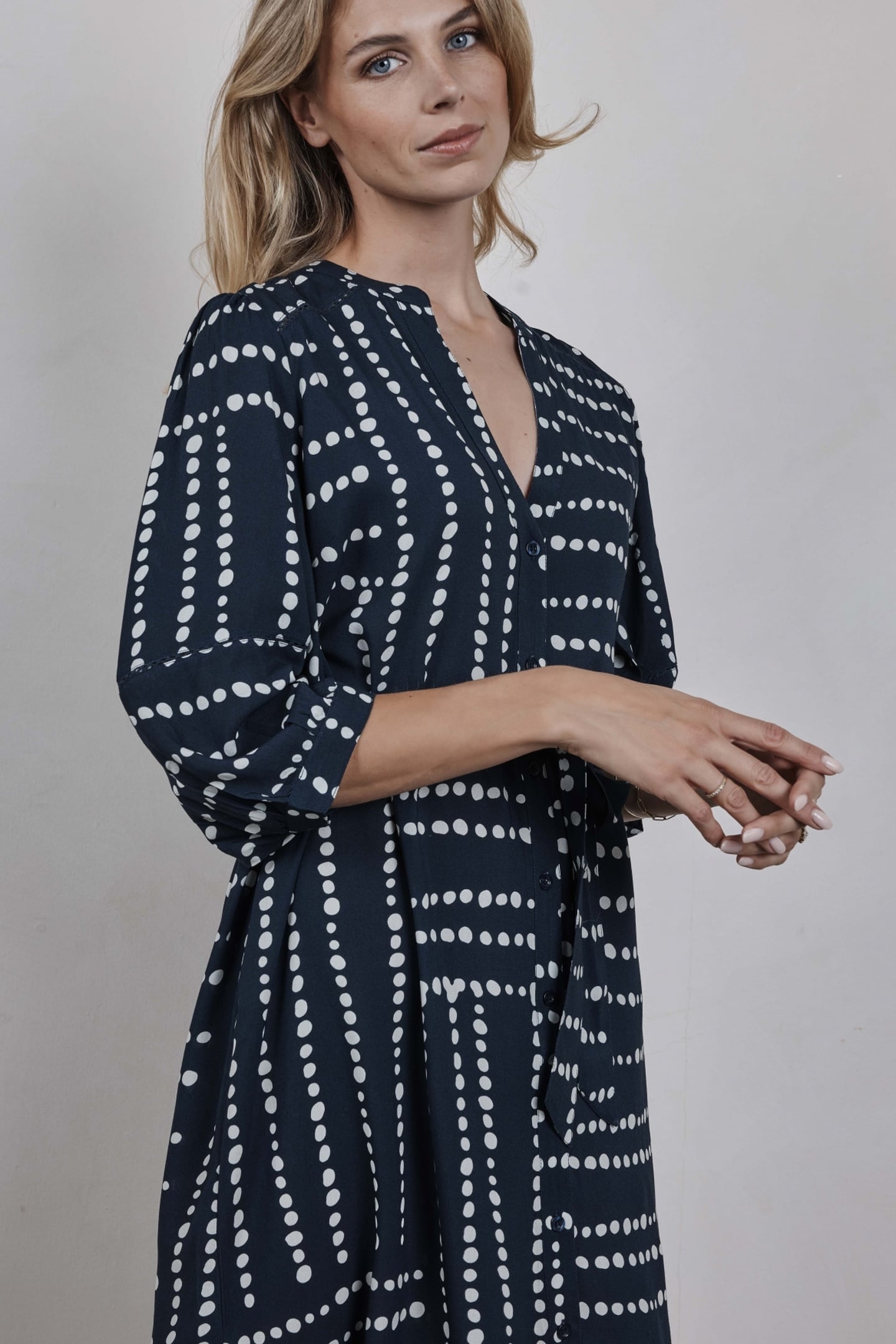 TUNIC RIVIERA DARK BLUE SOURCE PRINT 6