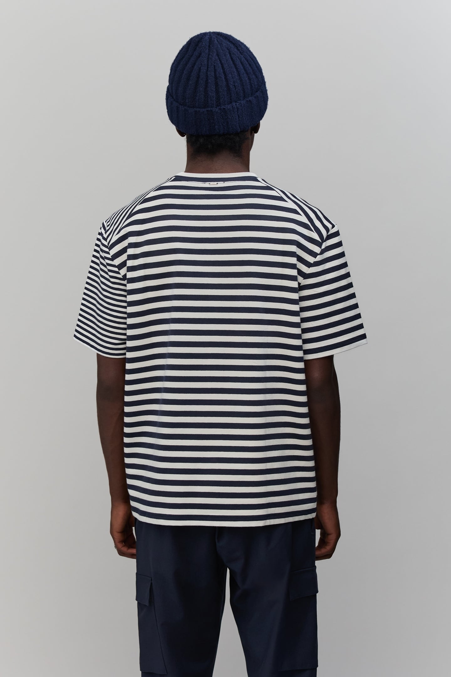 OFF-WHITE NAVY STRIPED SAILOR T-SHIRT 4
