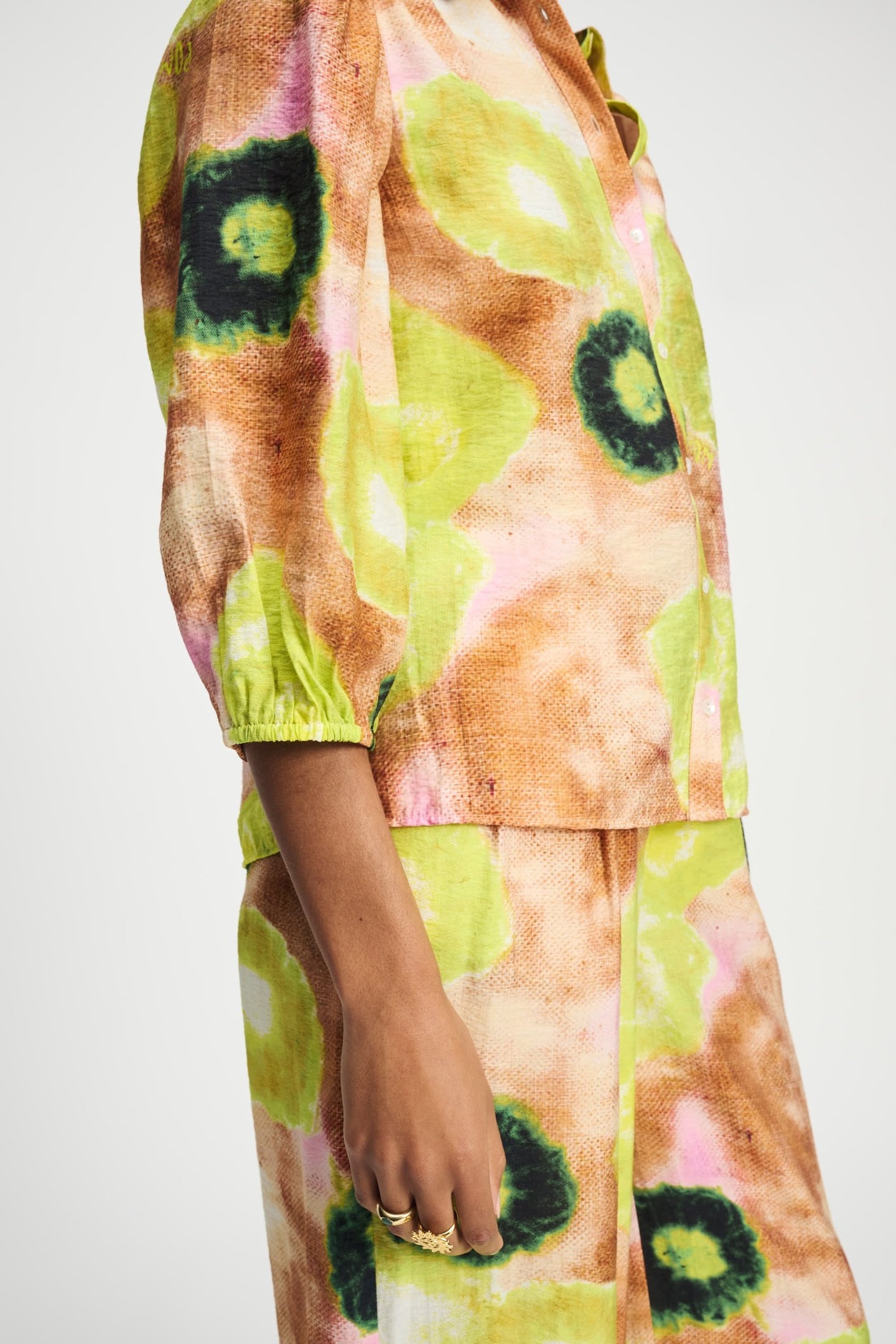 BLOUSE - SUMMER BLISS LIME GREEN 6