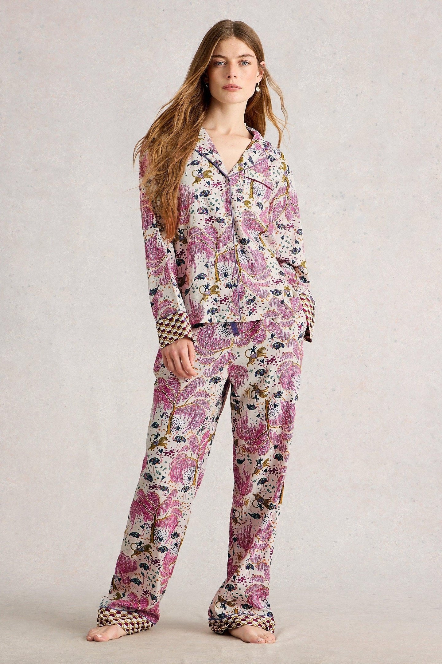 NINA ORGANIC PJ BOTTOM NATURAL PRINT 1