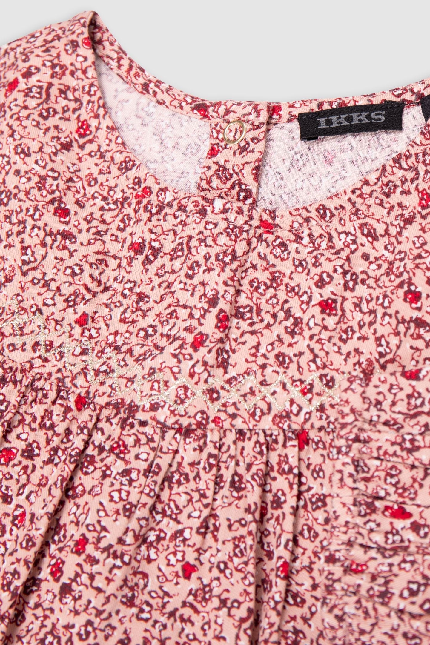 GIRL'S PINK FLORAL PRINT BLOUSE 5