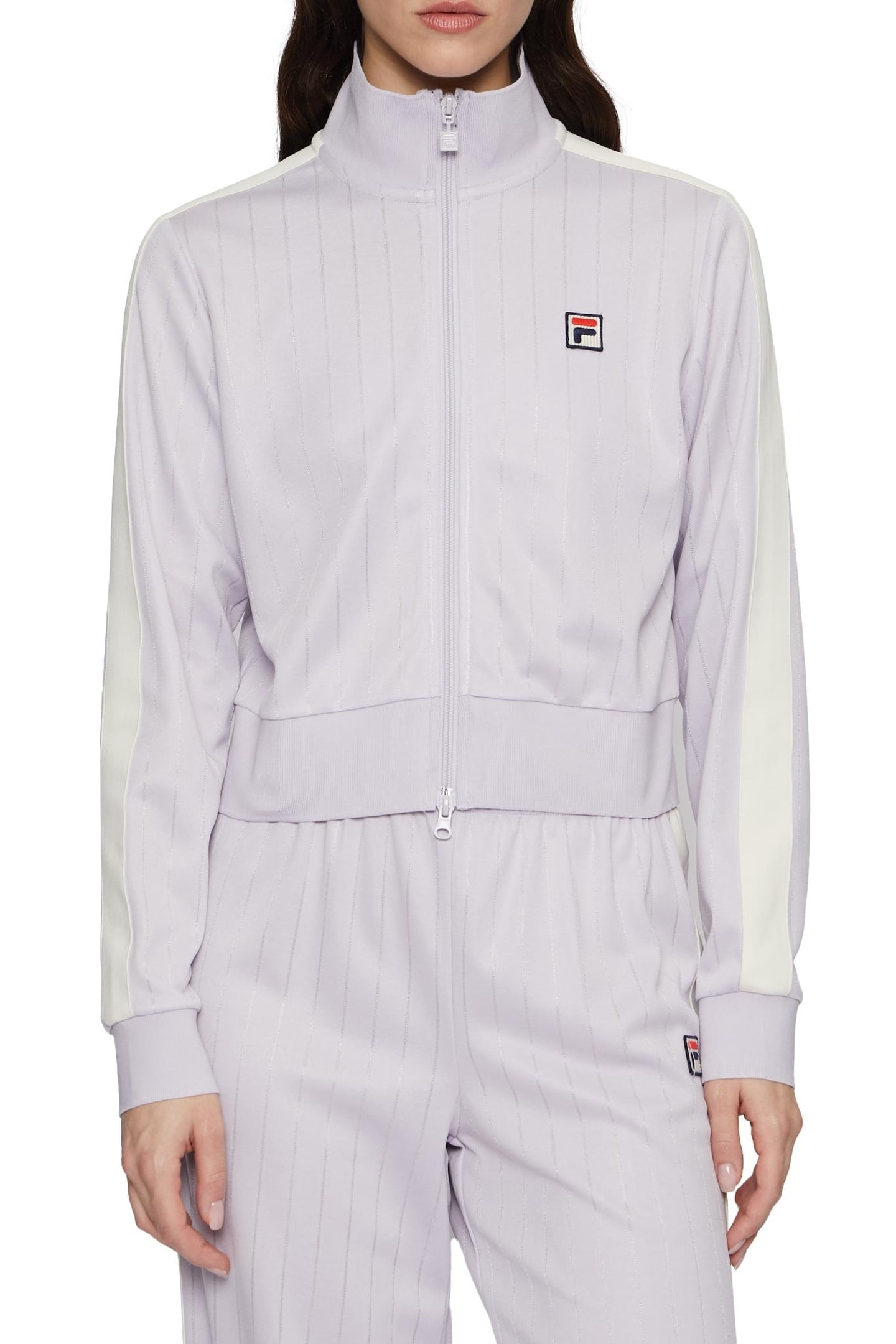 LORCE CROPPED TRACK JACKET THISTLE 1