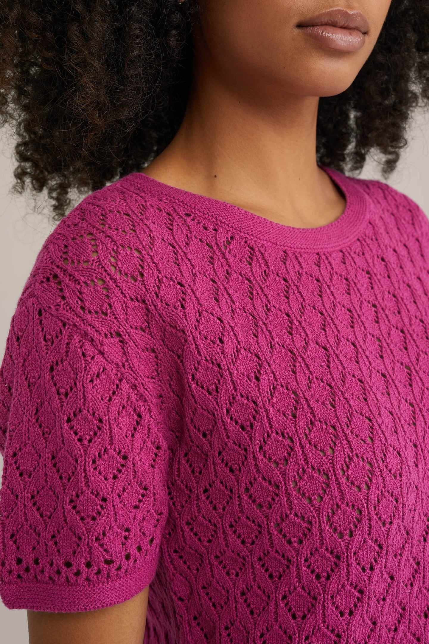 KNITTED PULLOVER PURPLE 5