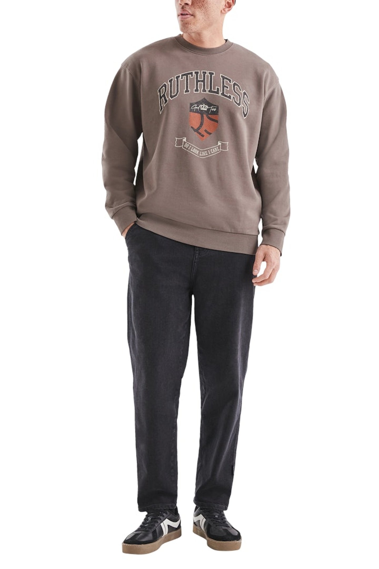 S.OLIVER-QS SWEATSHIRTS BROWN-DARK 1