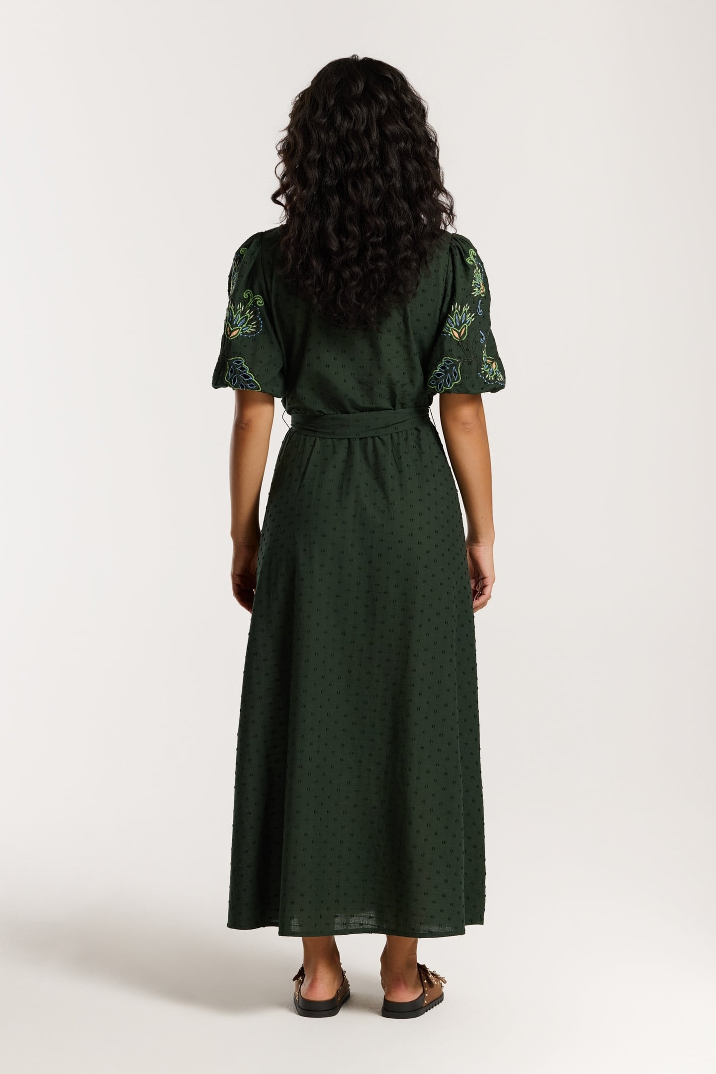 JOSEPHINE DOBBY DRESS GREEN PINES DOBBY 4