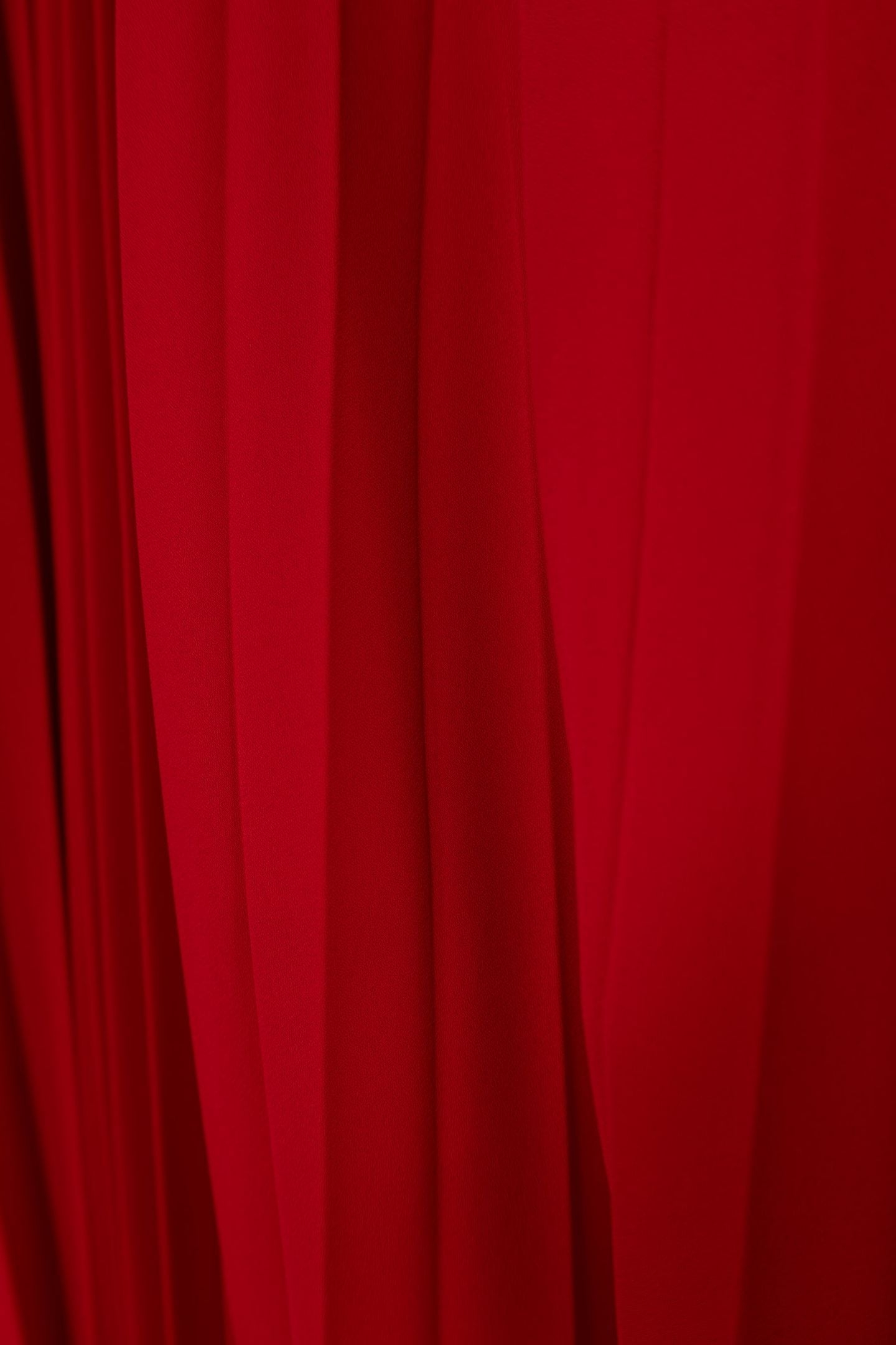 RED PLEATED DRESS WITH DRAPED WAIST CARMINE RED 7