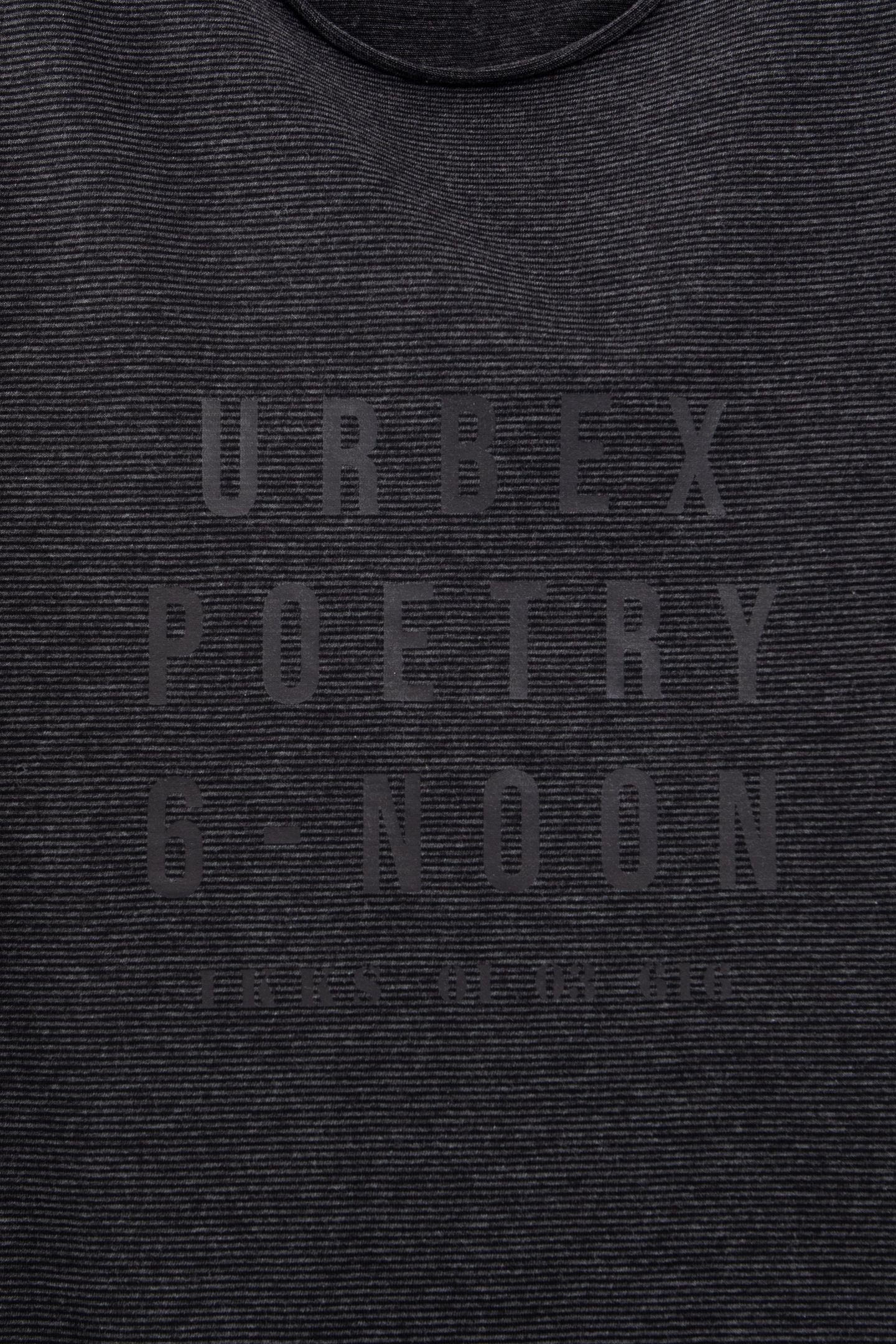 STRIPED ANTHRACITE T-SHIRT WITH MESSAGE 5