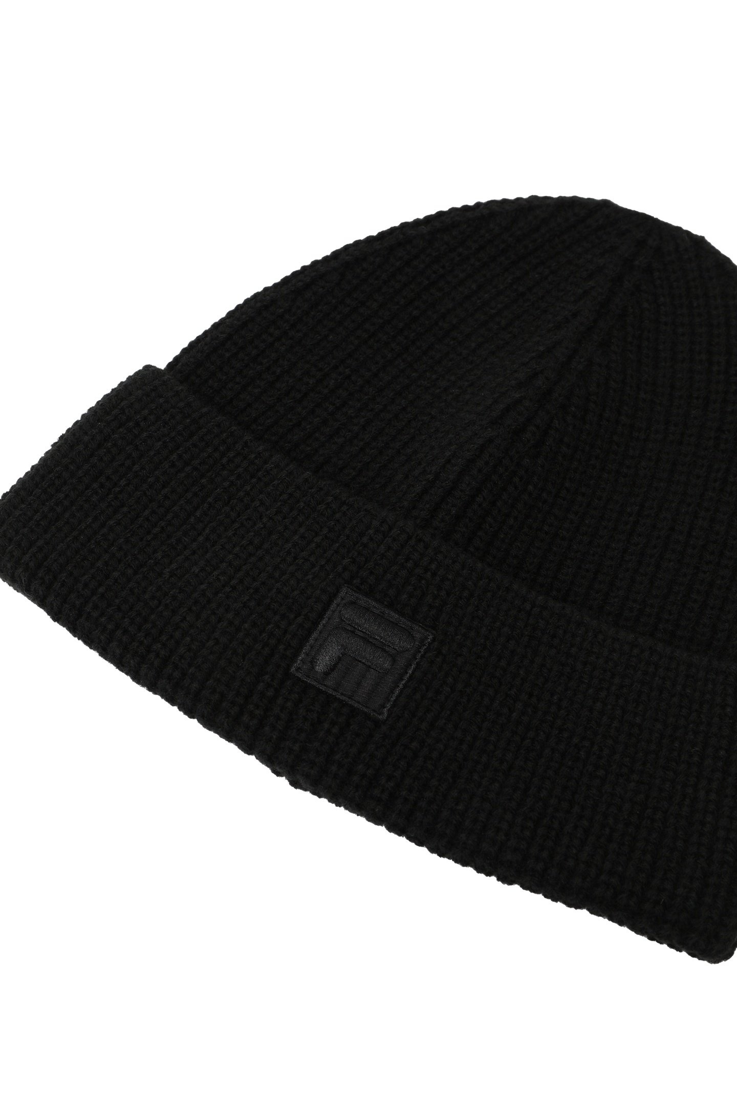 UNISEX SIMONTE HIGH TOP LOGO KNIT BEANIE BLACK 3