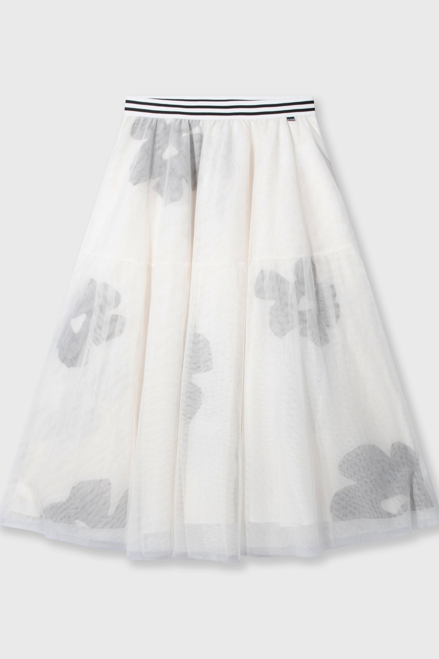 TULLE SKIRT FLOWER ECRU 4