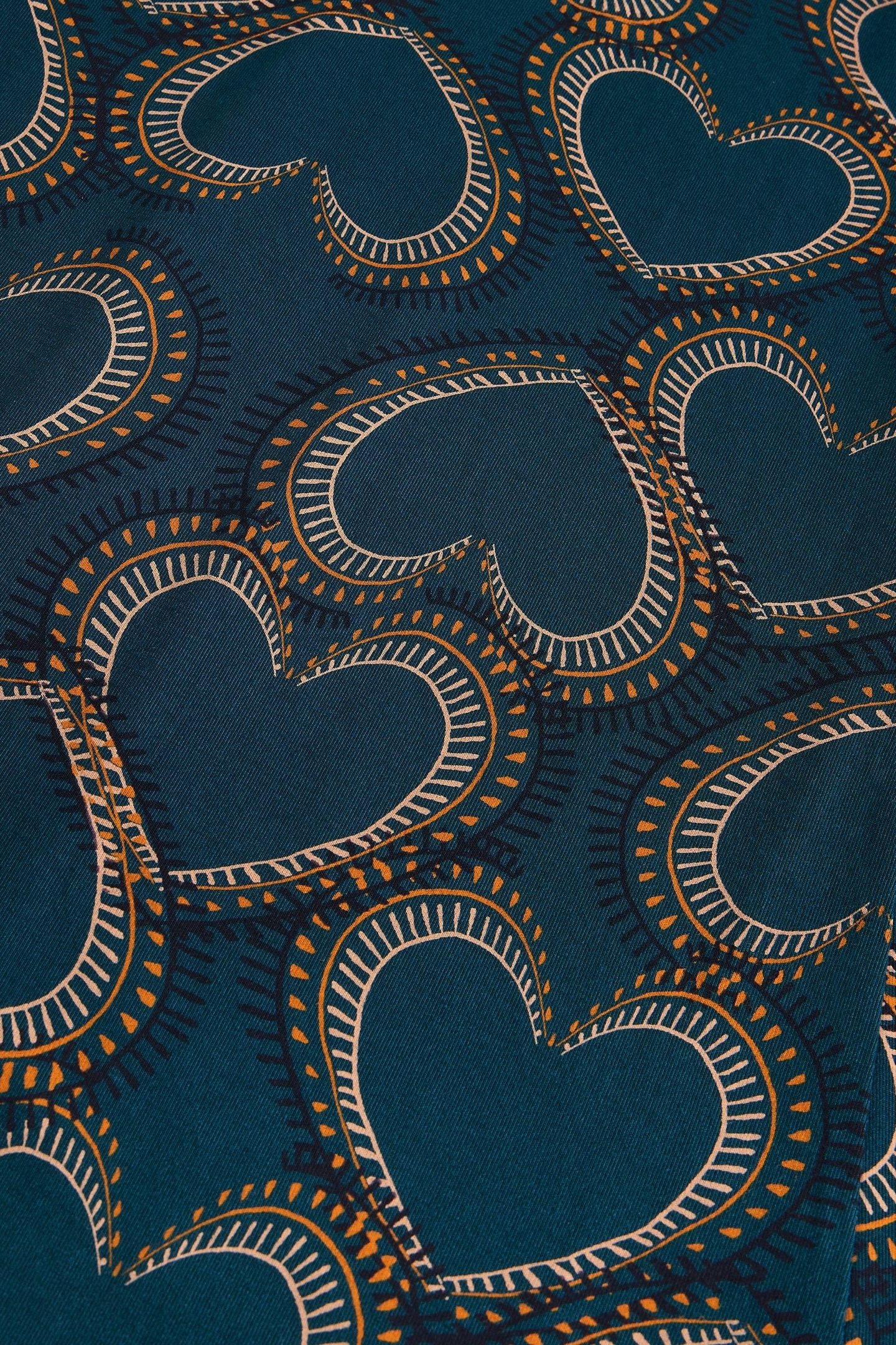 MADELINE JERSEY DRESS TEAL MULTI 4