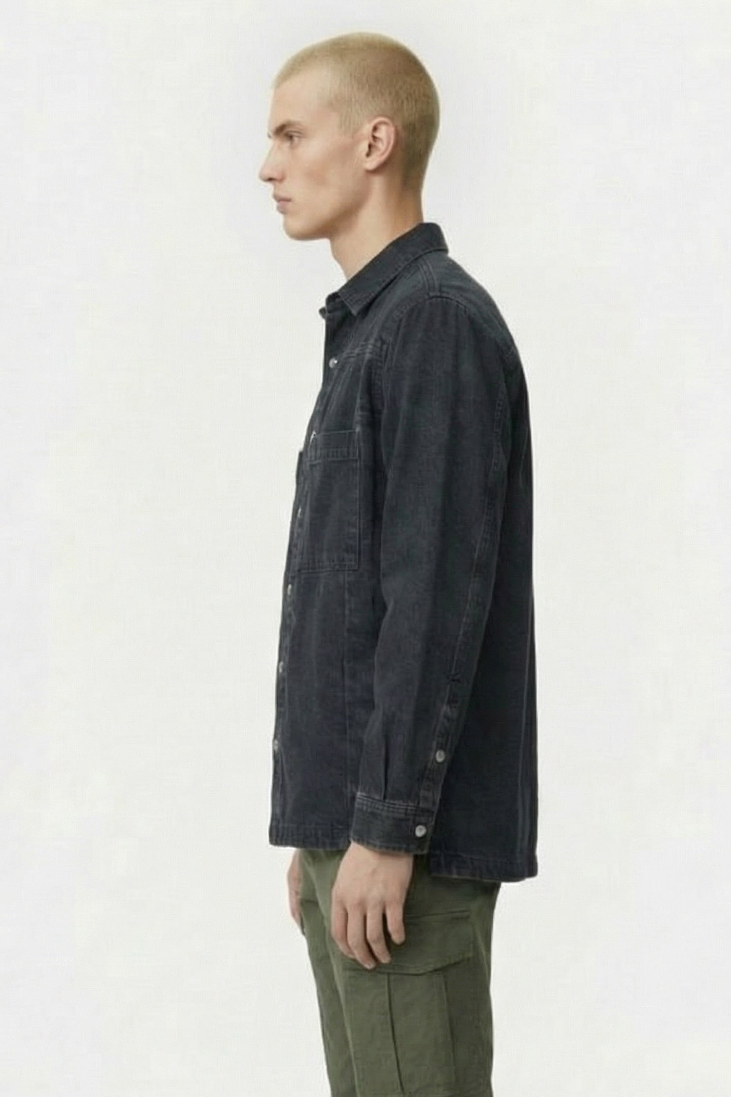 KOSSESPE OVERSHIRT BLUE BLACK USED 3