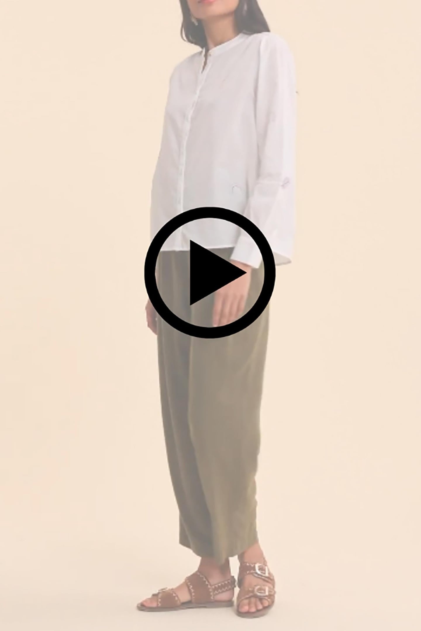 WHITE SHIRT WITH COLORED EMBROIDERY OFF-WHITE 3