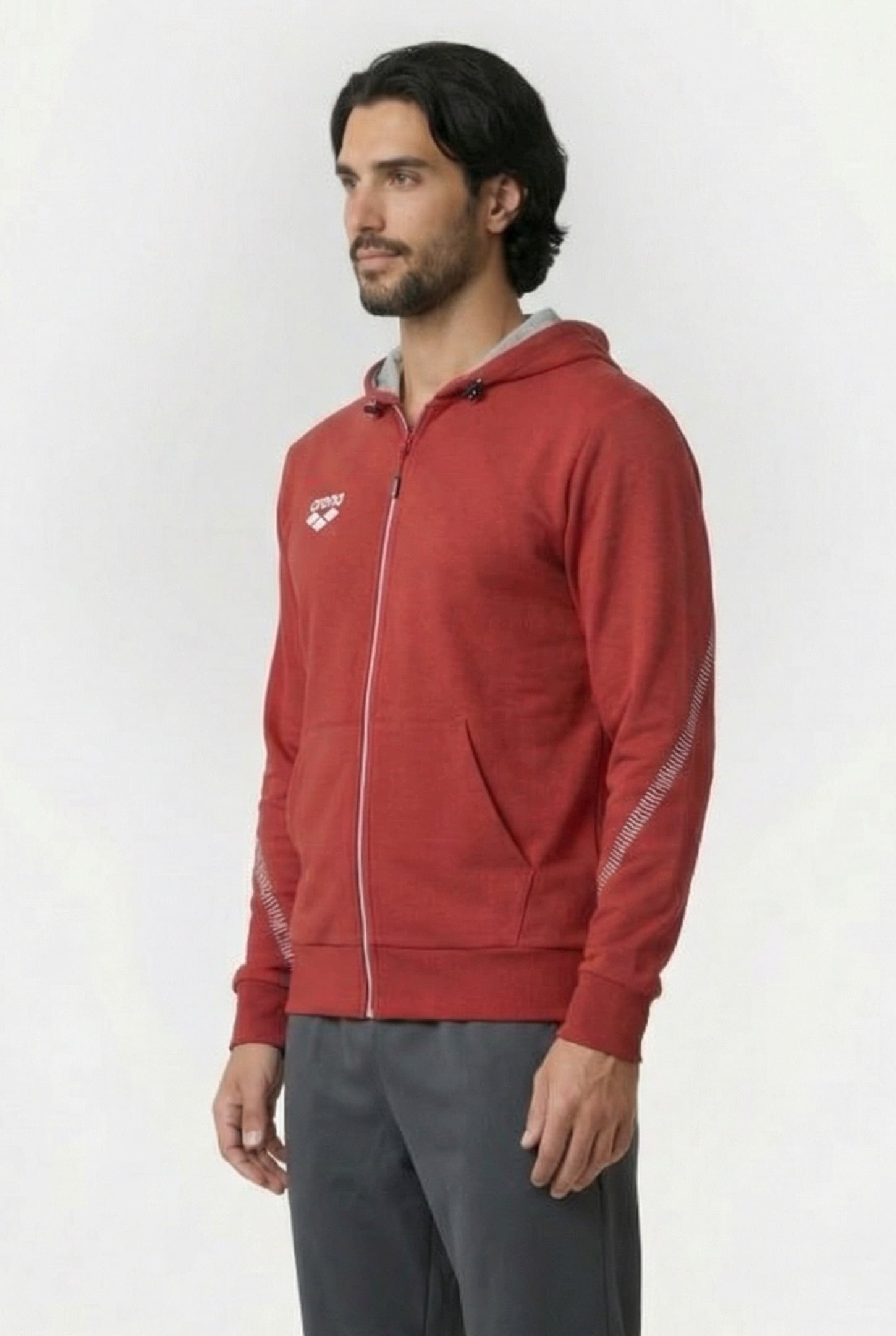 UNISEX TL HOODED JACKET RED 5