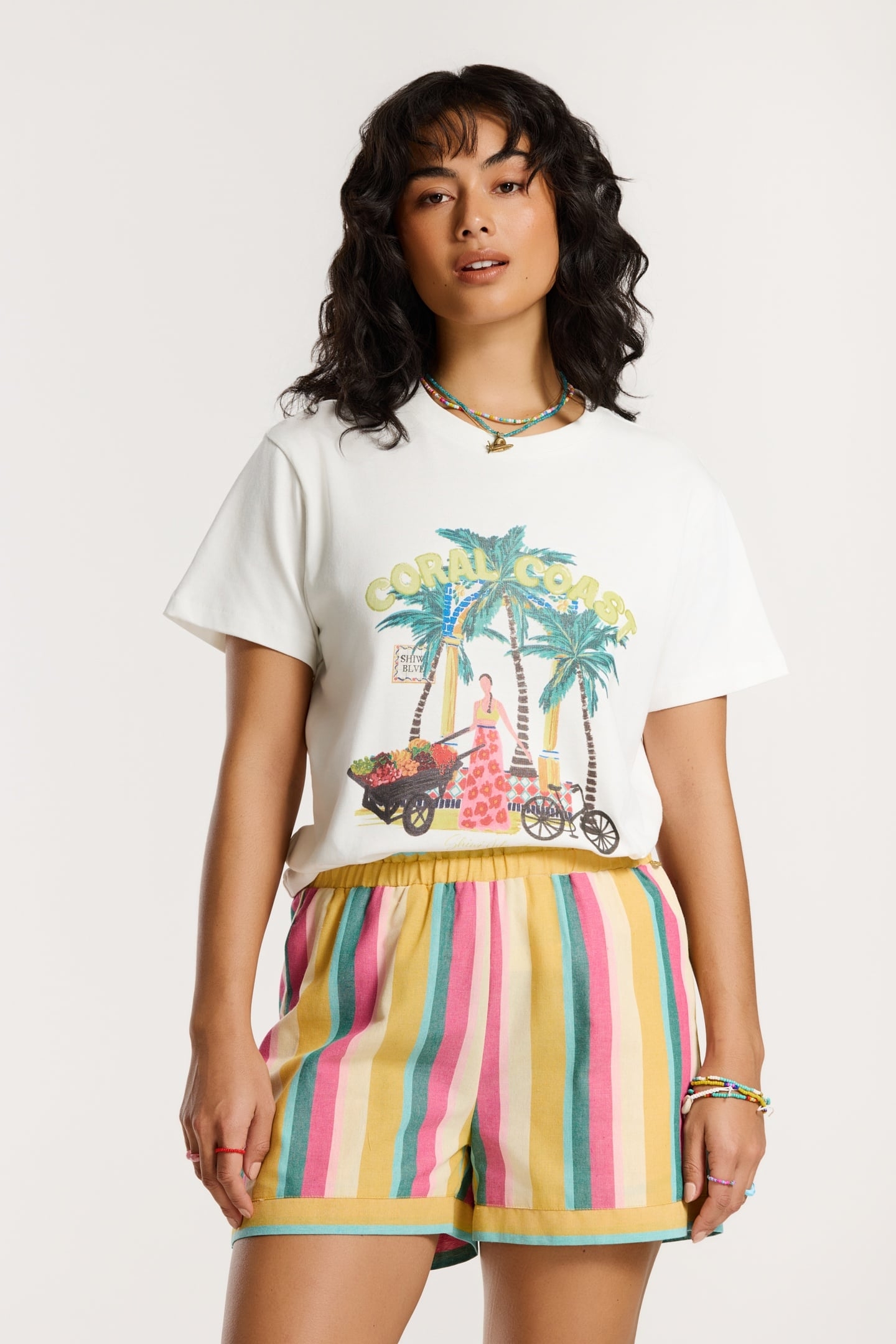 NOA CORAL COAST T-SHIRT WHITE 3