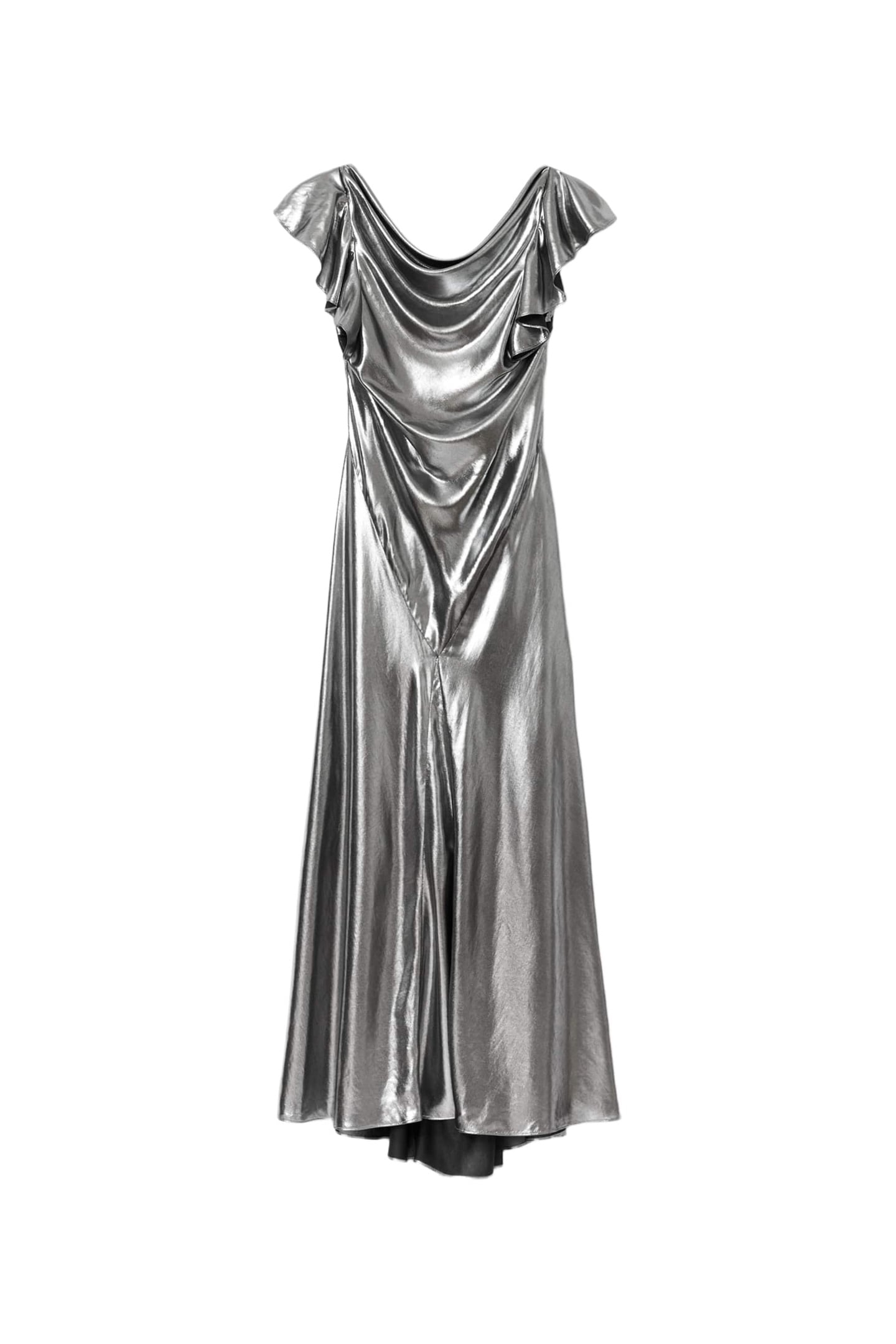 FLORA DRESS METALLIC SILVER 6