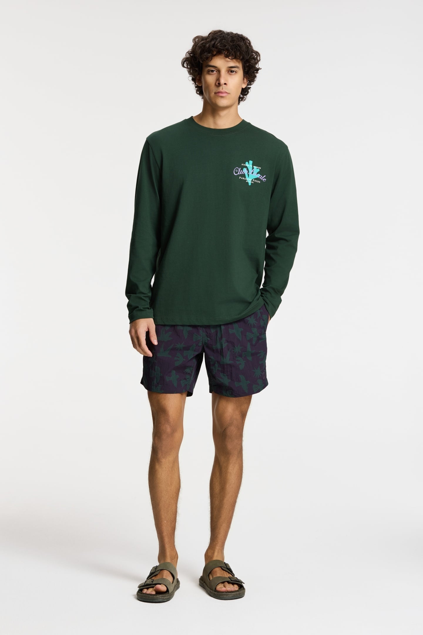 JUDE REGULAR LONGSLEEVE PARADISE GREEN LEAF 2
