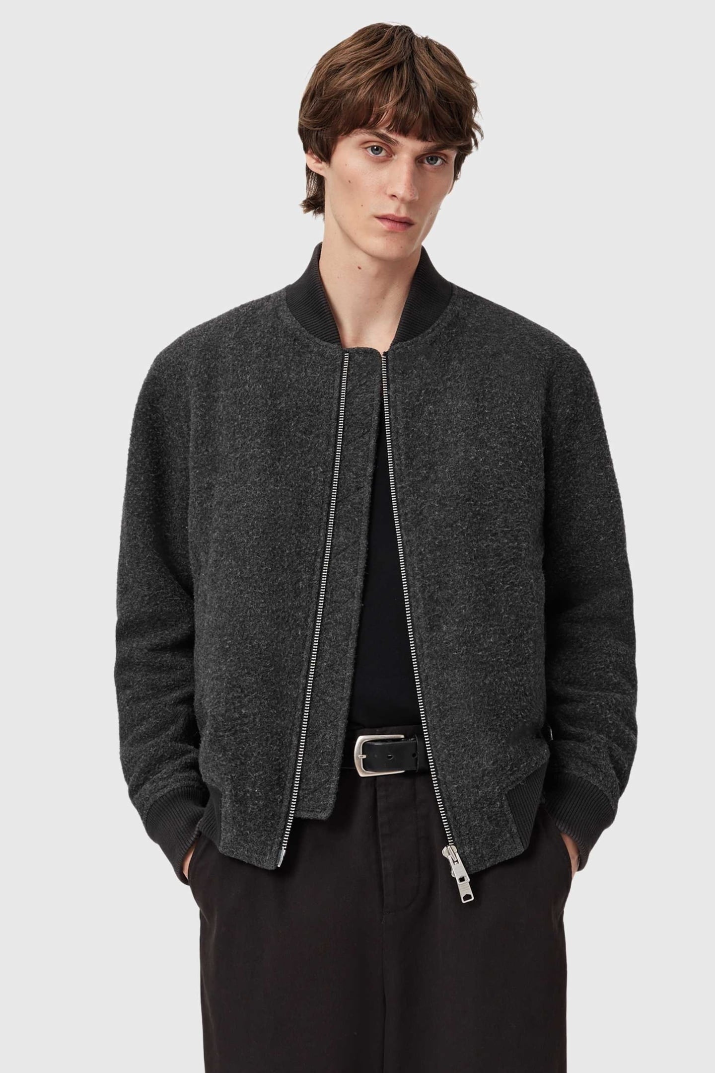 SAKU BOMBER CHARCOAL GREY 4