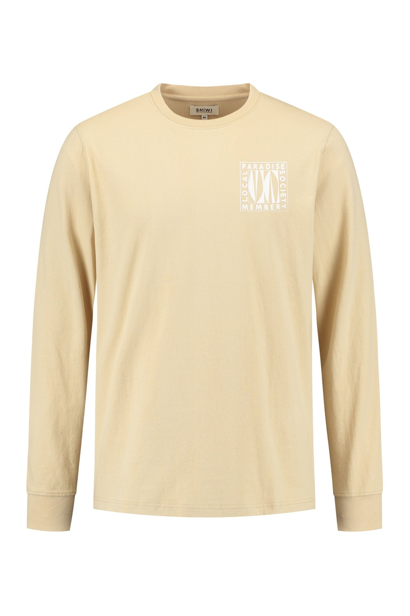 NOAH RELAXED LONGSLEEVE PARADISE BLOCK BEIGE SAND 6
