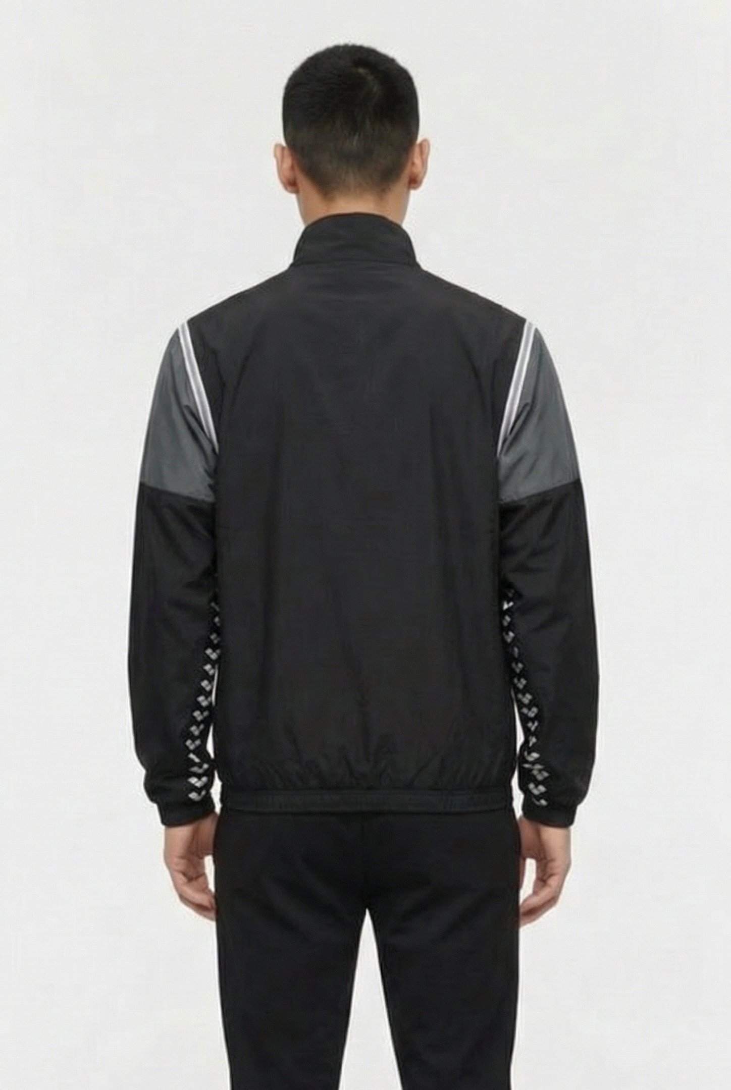 UNISEX ARENA ICONS JACKET CONVERTIBLE BLACK ASPHALT WHITE 3