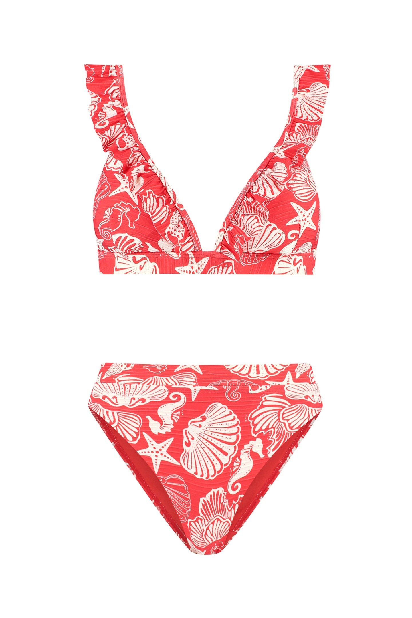 BOBBY BIKINI SET BEACH DAY RED HIBISCUS BEACH DAY 6