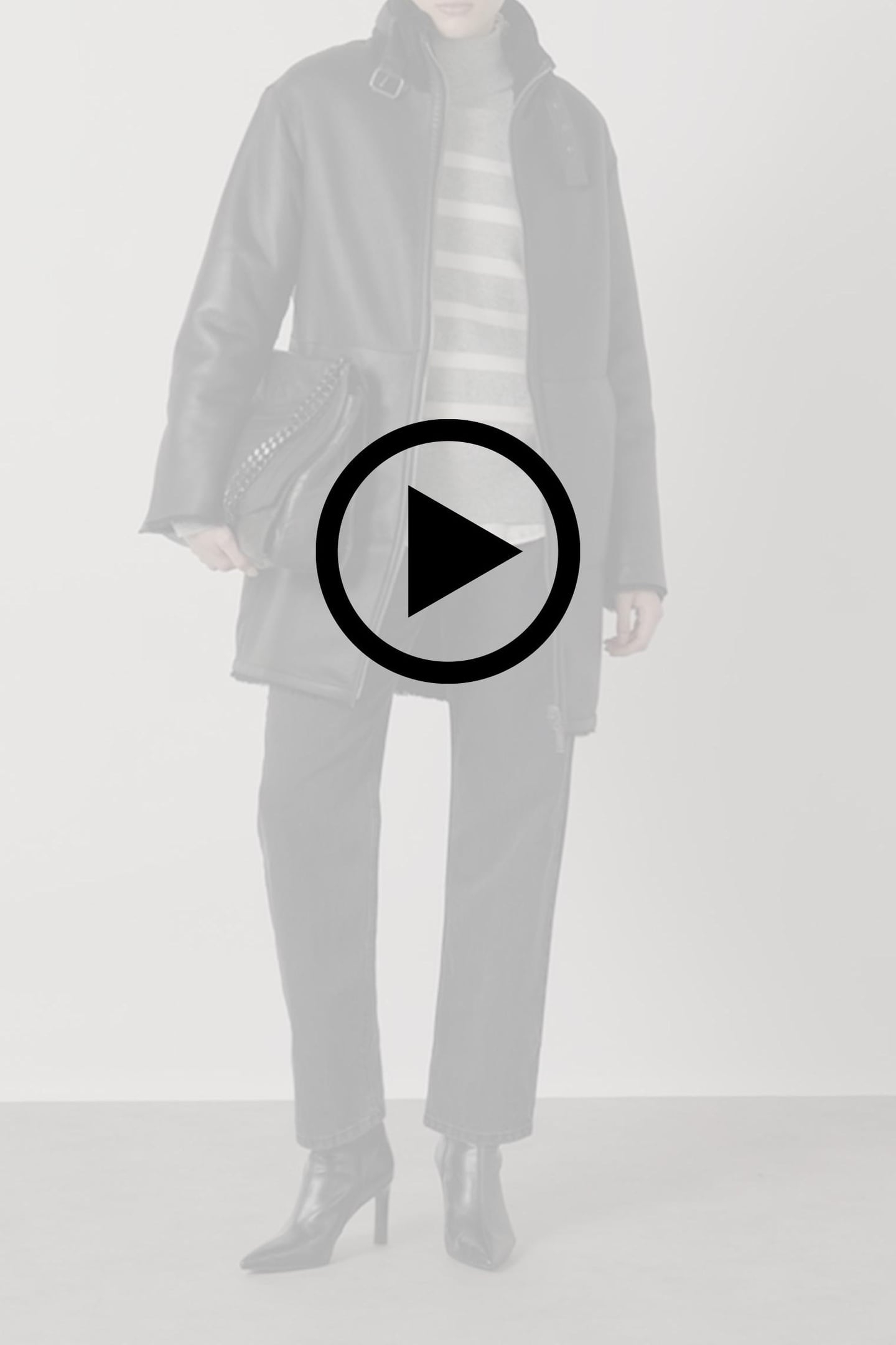 MID-LENGTH, BLACK, SHEEPSKIN COAT 4