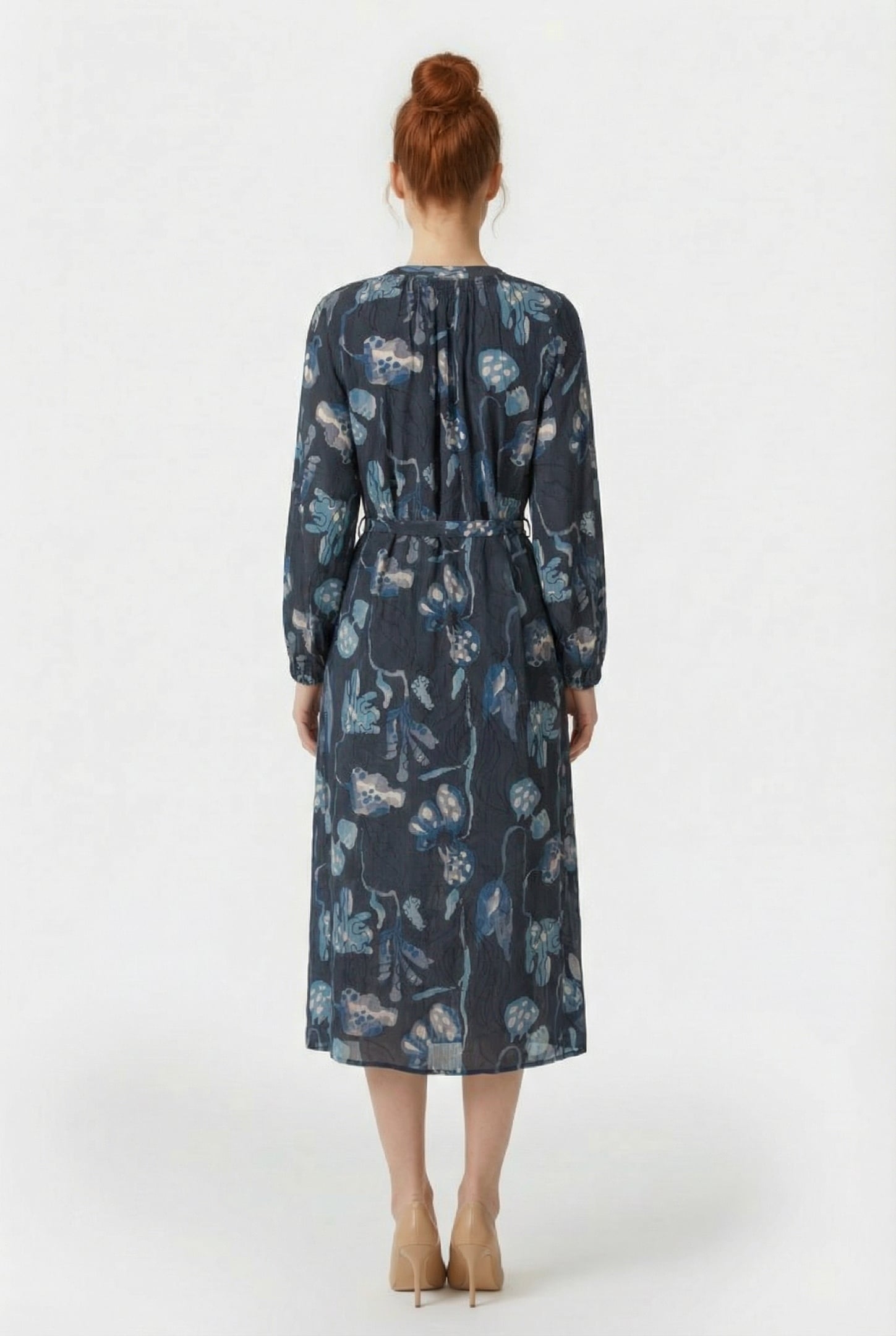 DRESS DIVINE DARKBLUE AMBIANCE PRINT 2