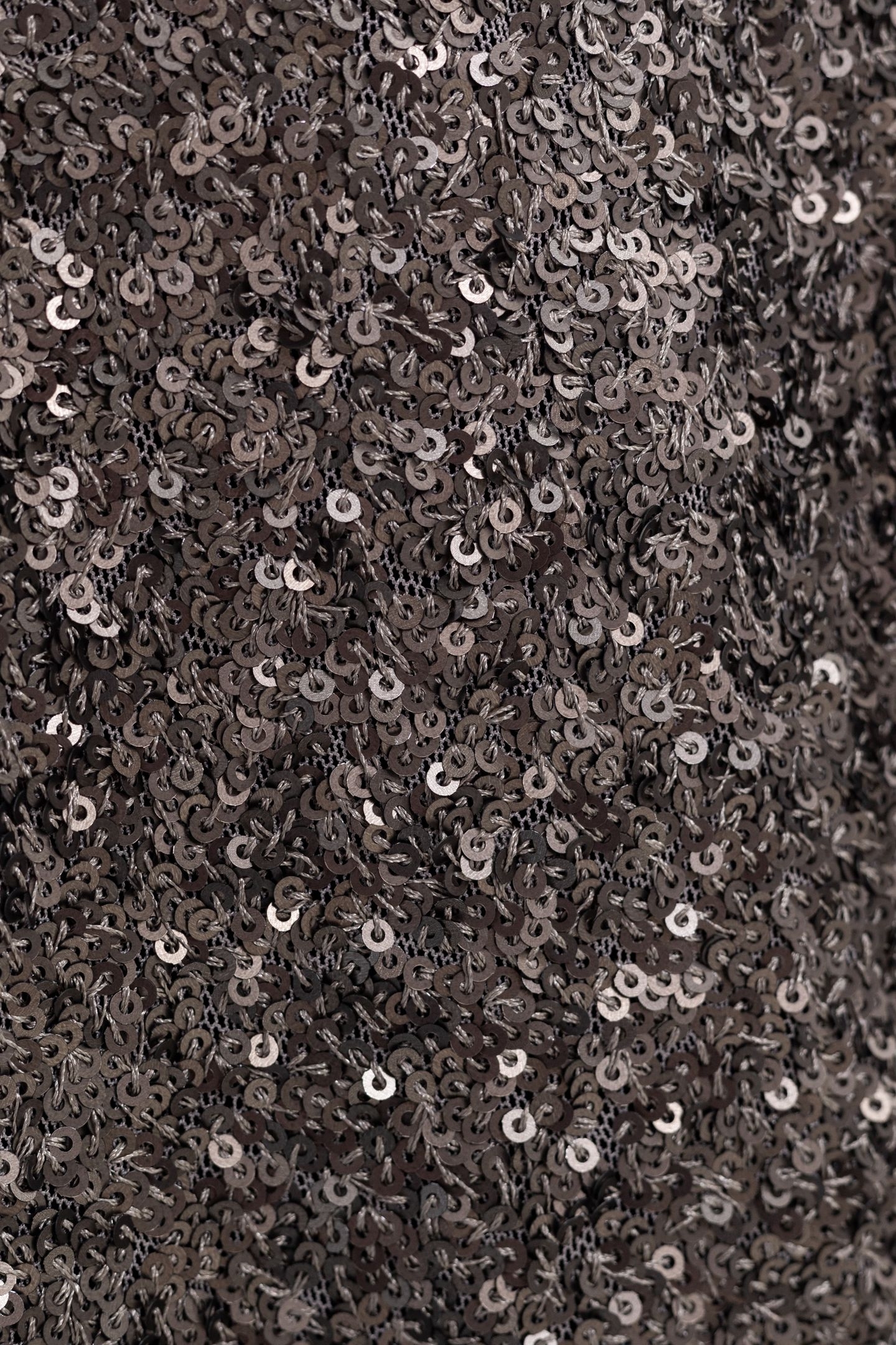 SHORT GREY SKIRT WITH METALLIC SEQUINS 7