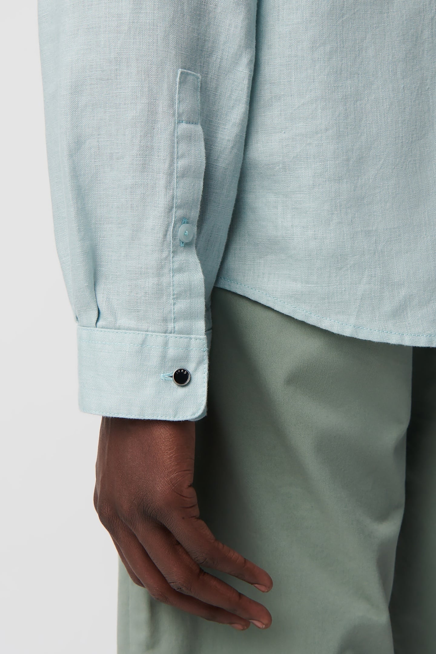 HORIZON LINEN REGULAR SHIRT WITH MANDARIN COLLAR 7