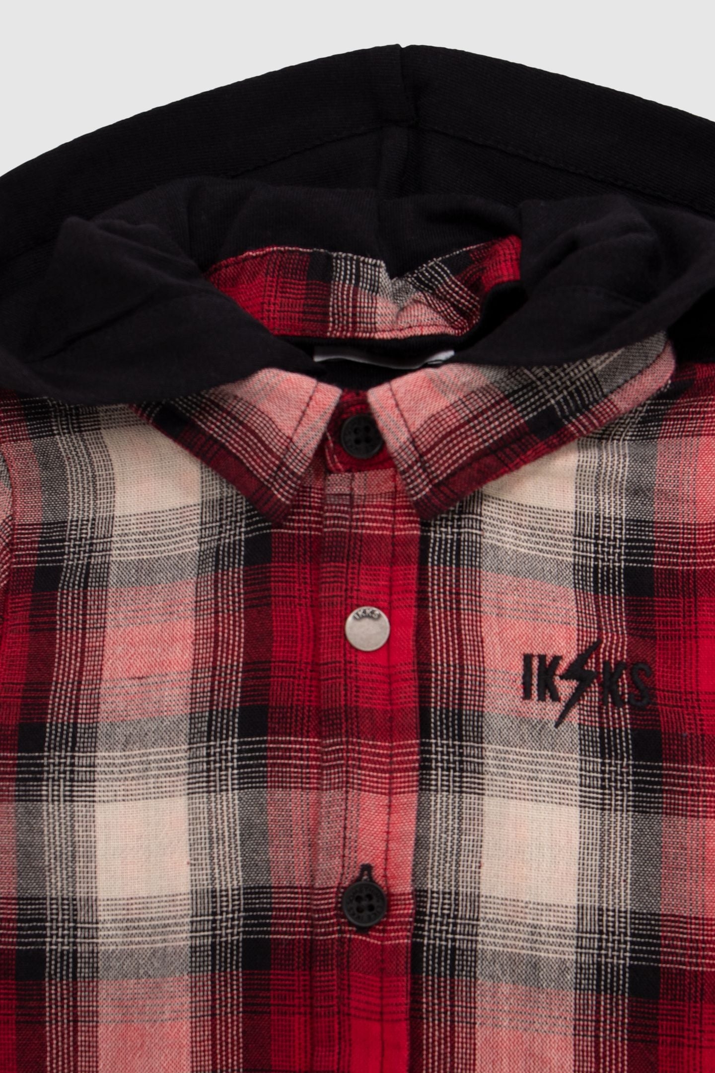 RED TWO-PLY SHIRT, CHECK PATTERN, BABY BOY 5