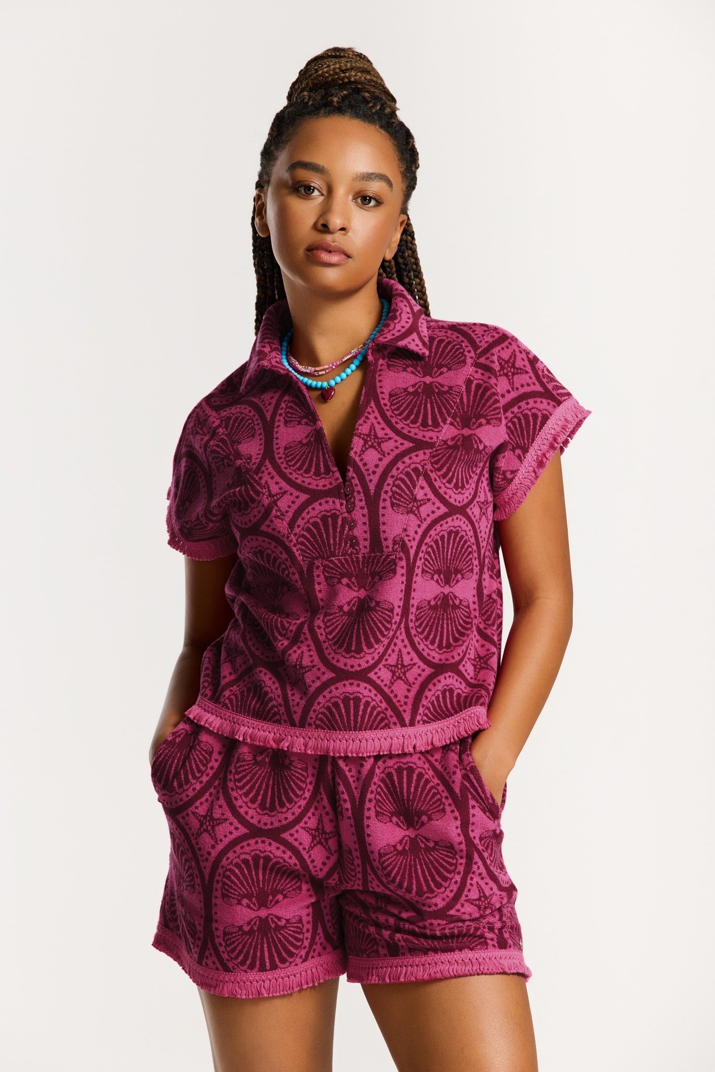 MERITH SHORTS SEA PEARL PINK MAGENTA SEA PEARL 3