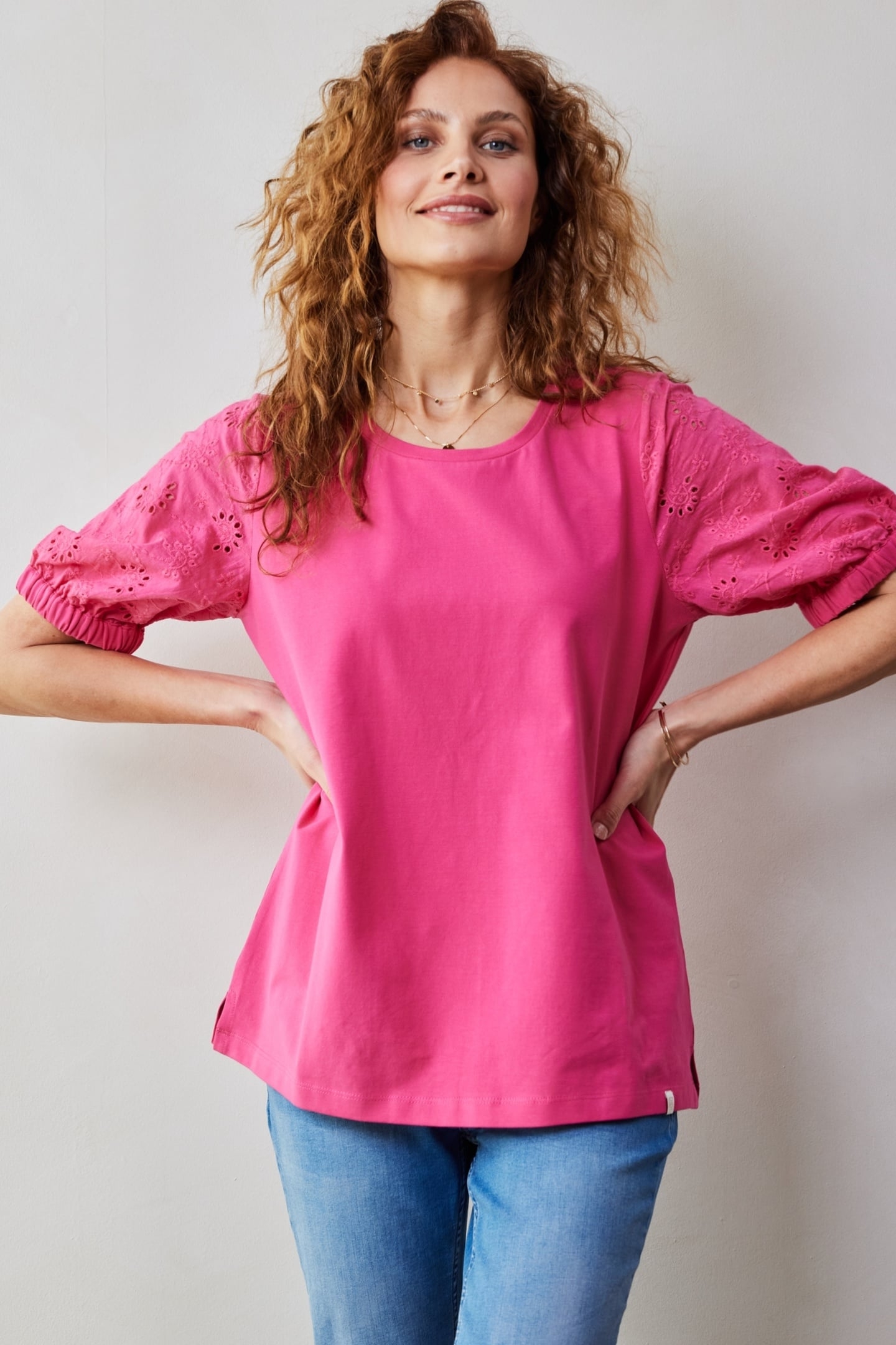 T-SHIRT EMMY IN RASPBERRY PINK 2