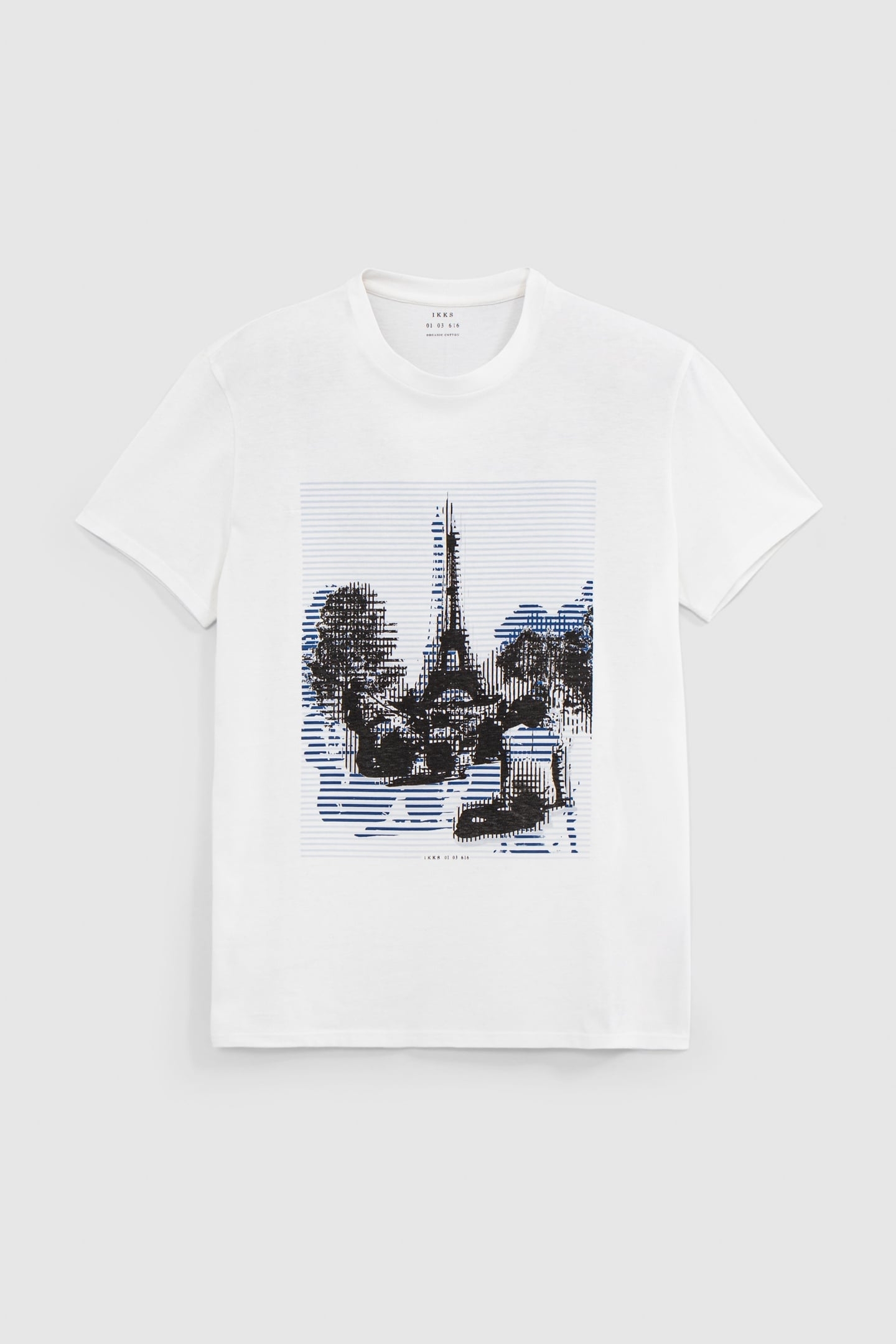 WHITE ORGANIC COTTON EIFFEL TOWER T-SHIRT 7