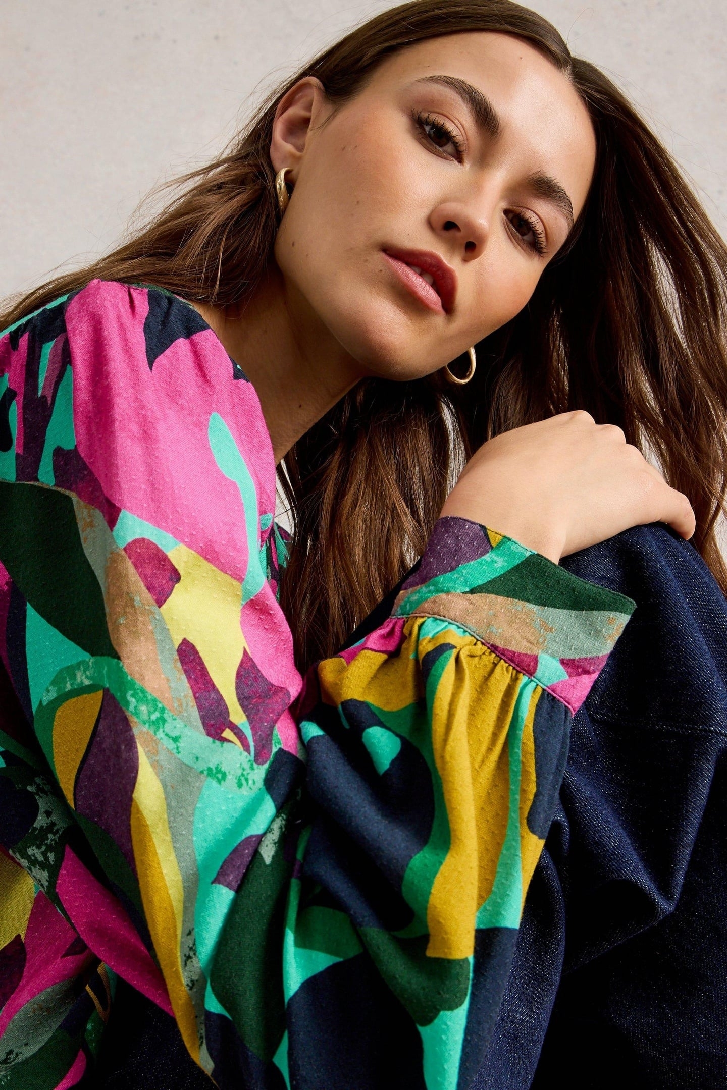 ULLA TOP PINK MULTI 5