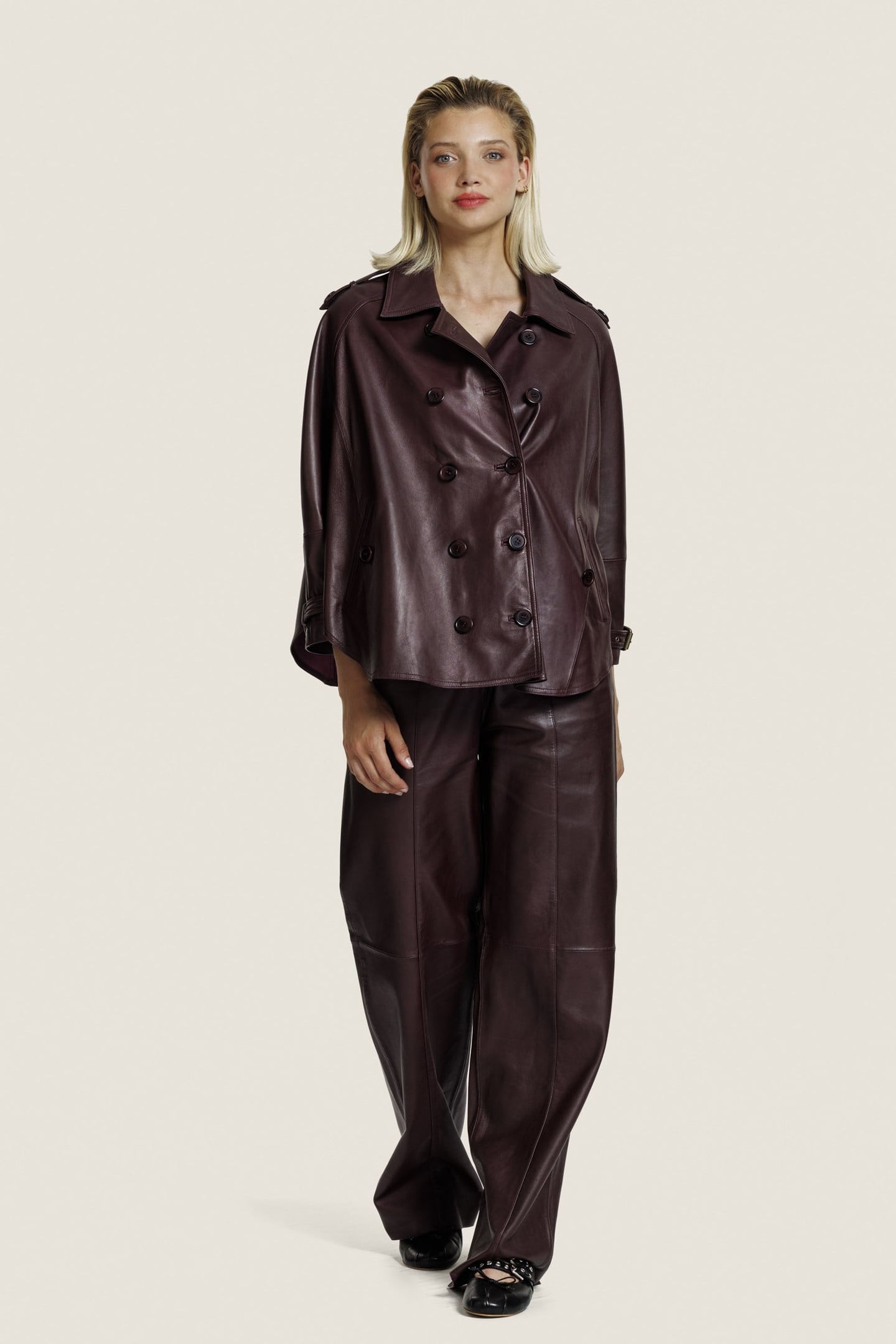 BIBI BLOUSE BURGUNDY 1