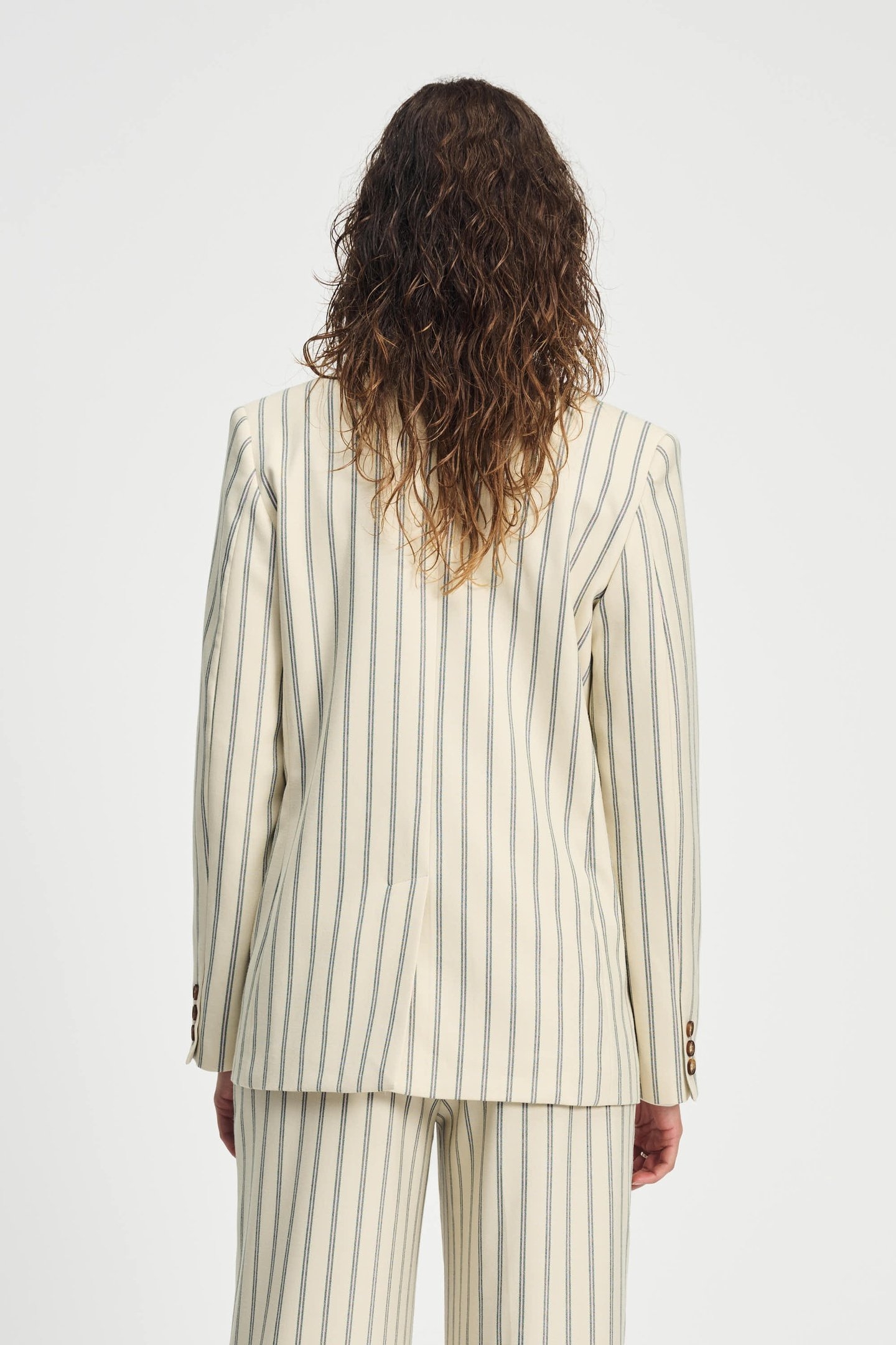 BLAZER - STRIPED CREAM BEIGE 5