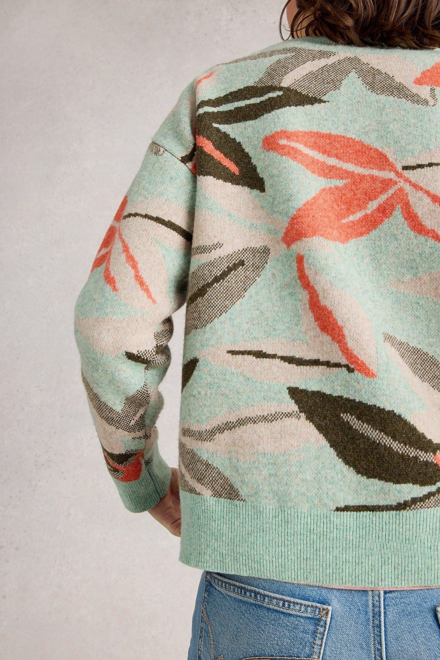 PETAL JUMPER GREEN MULTI 2