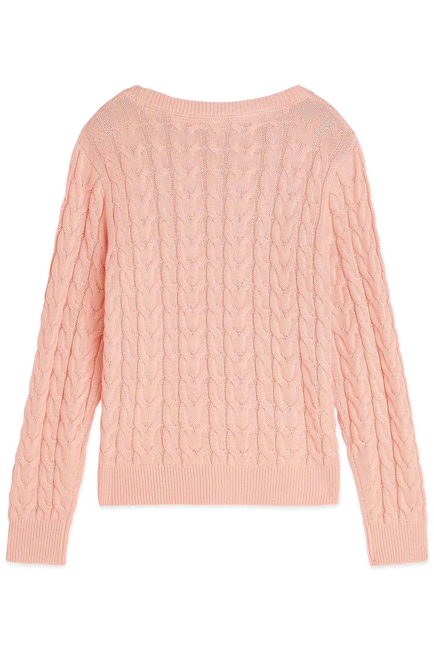 GIRLS CABLE SWEATER KNIT L/S PINK/YELLOW 2