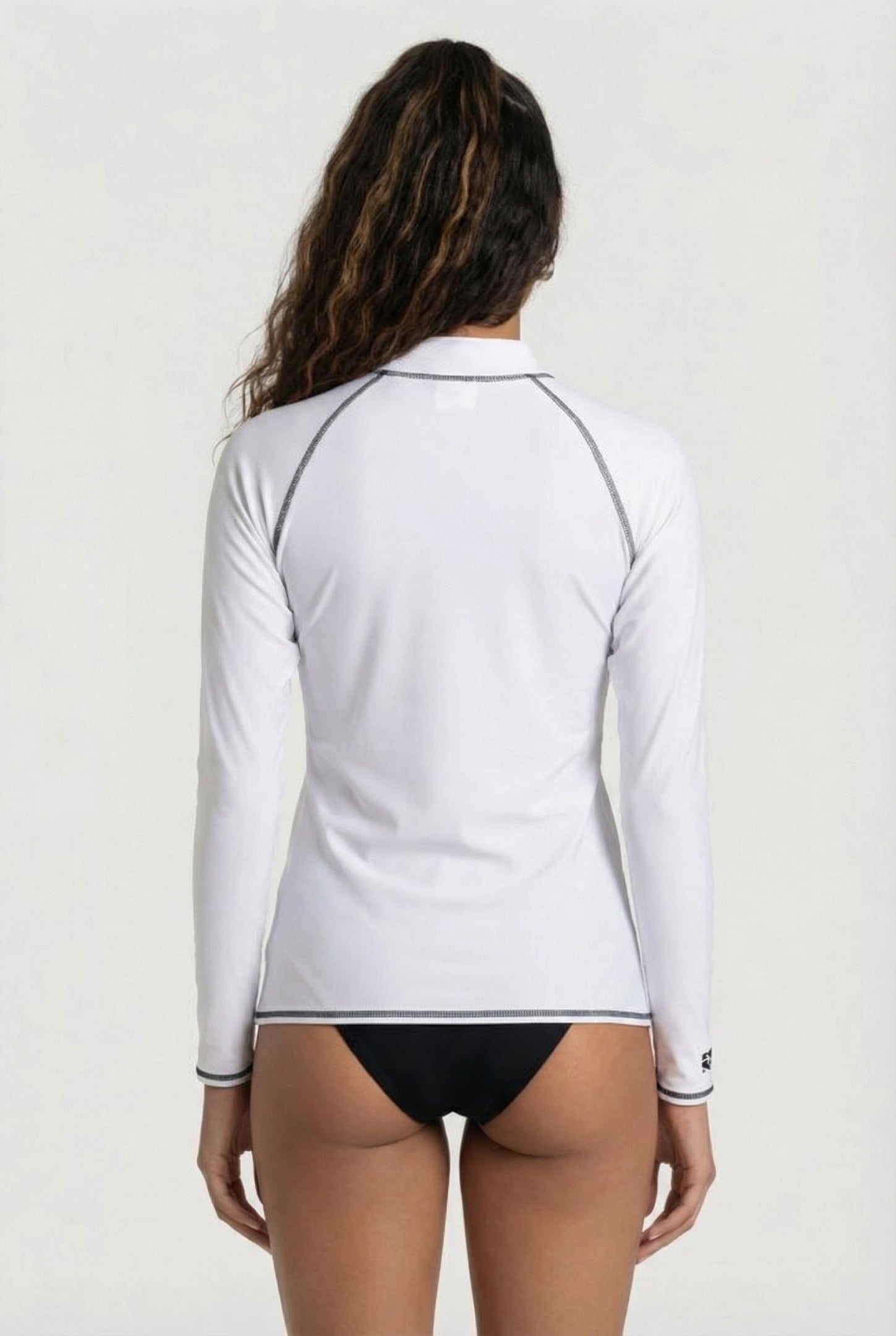 WOMEN'S ARENA RASH VEST L/S GRAPHIC WHITE-BLACK 2