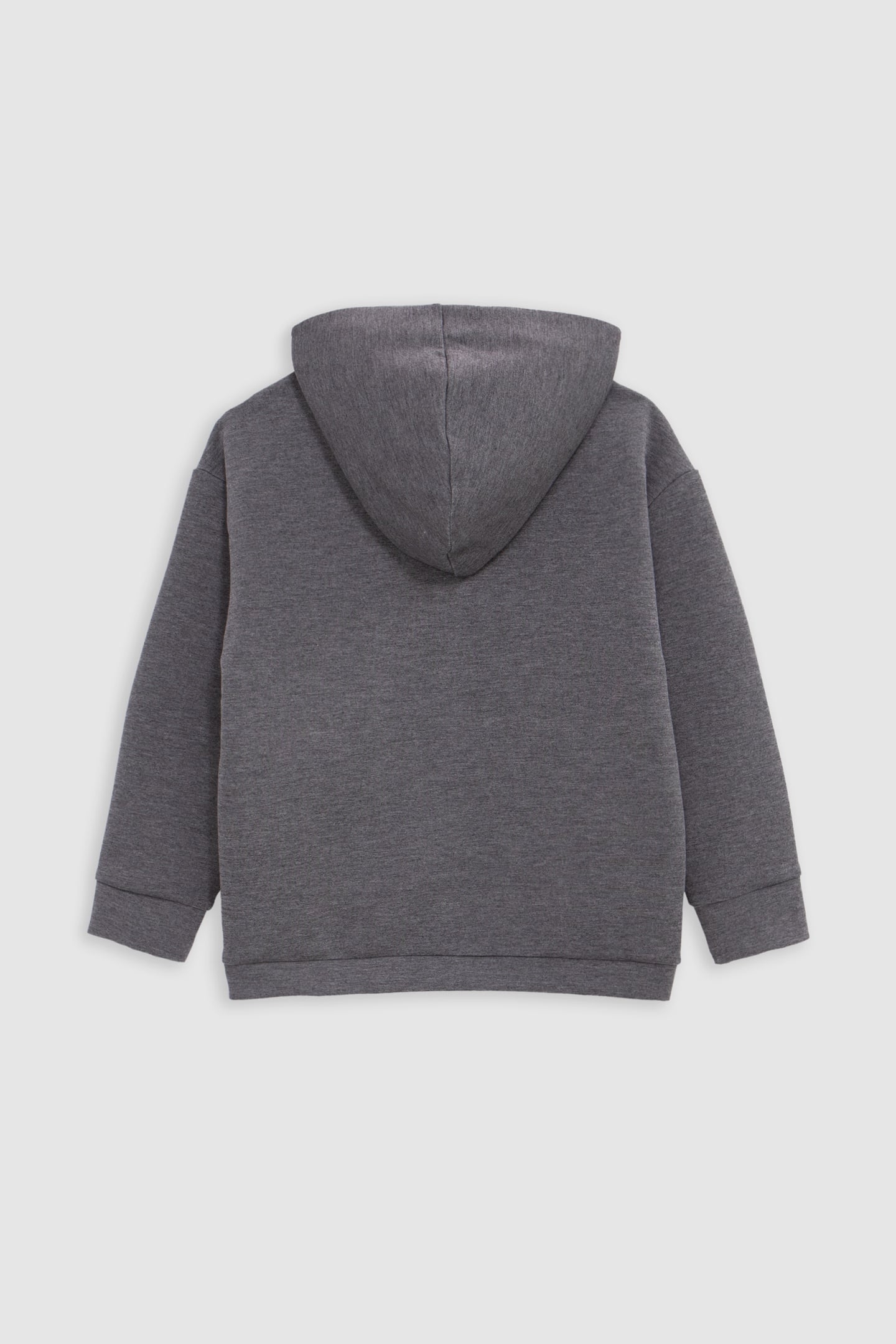 BOY'S ECRU HOODIE, REFLECTIVE SLEEVES, EMBOSSED SLOGAN 3