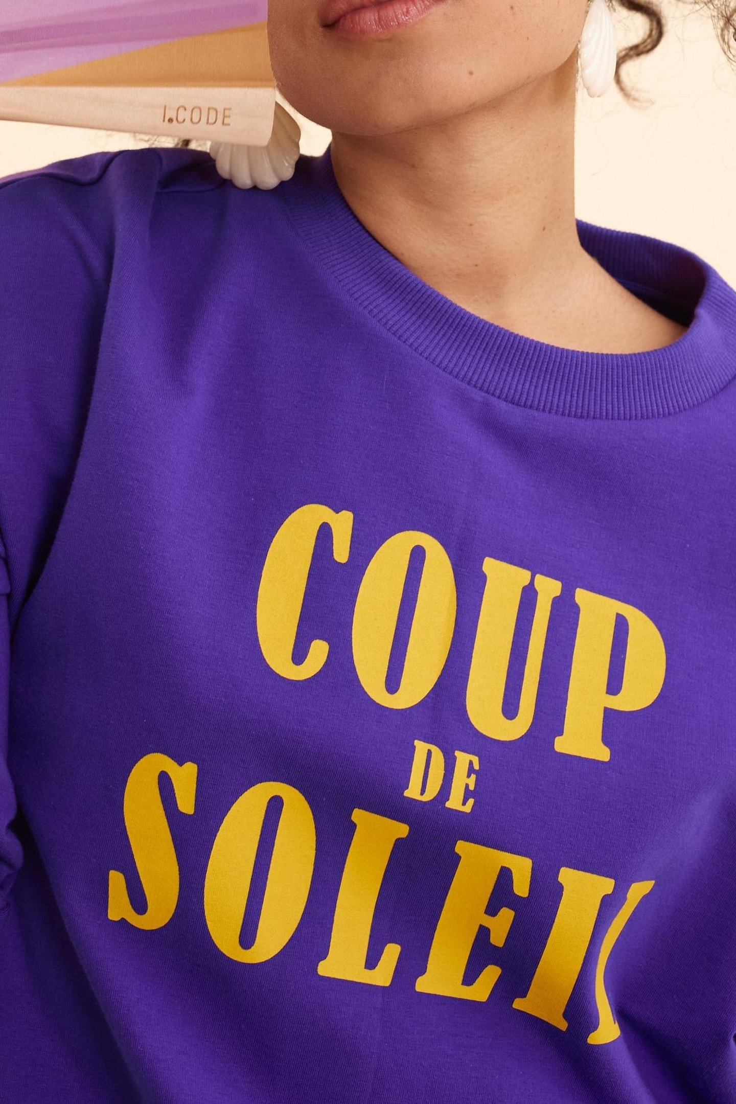 PURPLE MESSAGE SWEATSHIRT INK 6