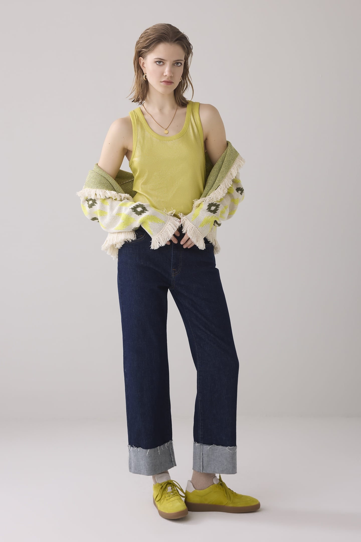 RIB TANKTOP COTTON RIB MIMOSA YELLOW 2