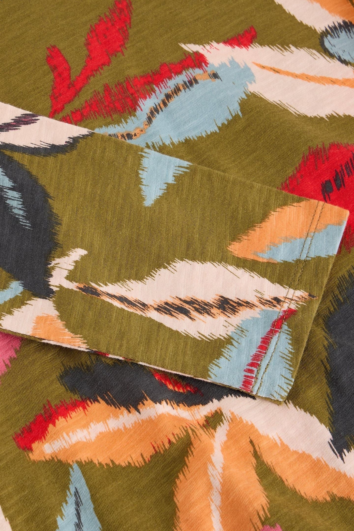 WEAVER LS TEE KHAKI GREEN 4