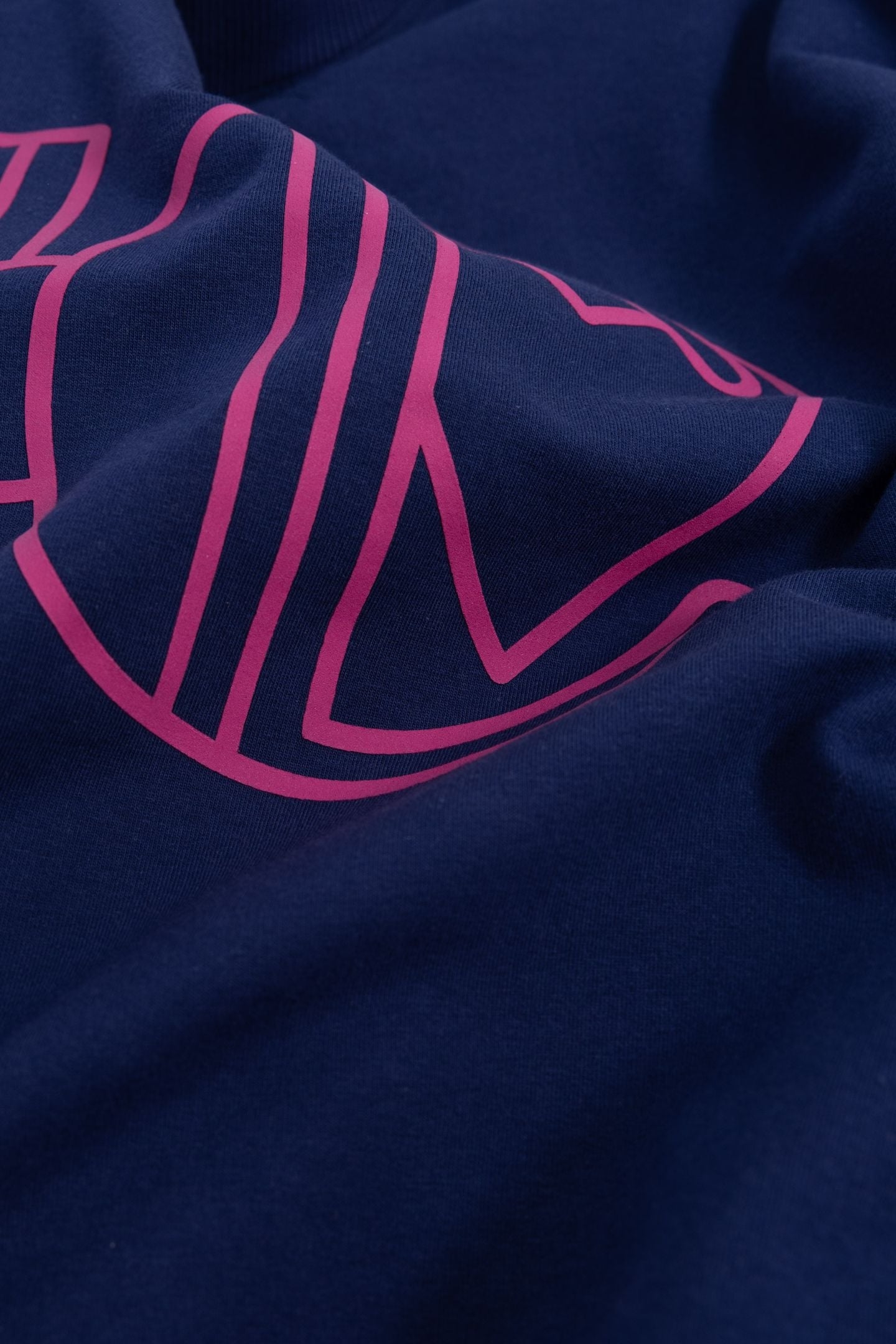 MONOGRAMMED BLUE SWEATSHIRT FLOCKED WITH RUBBER INDIGO 7