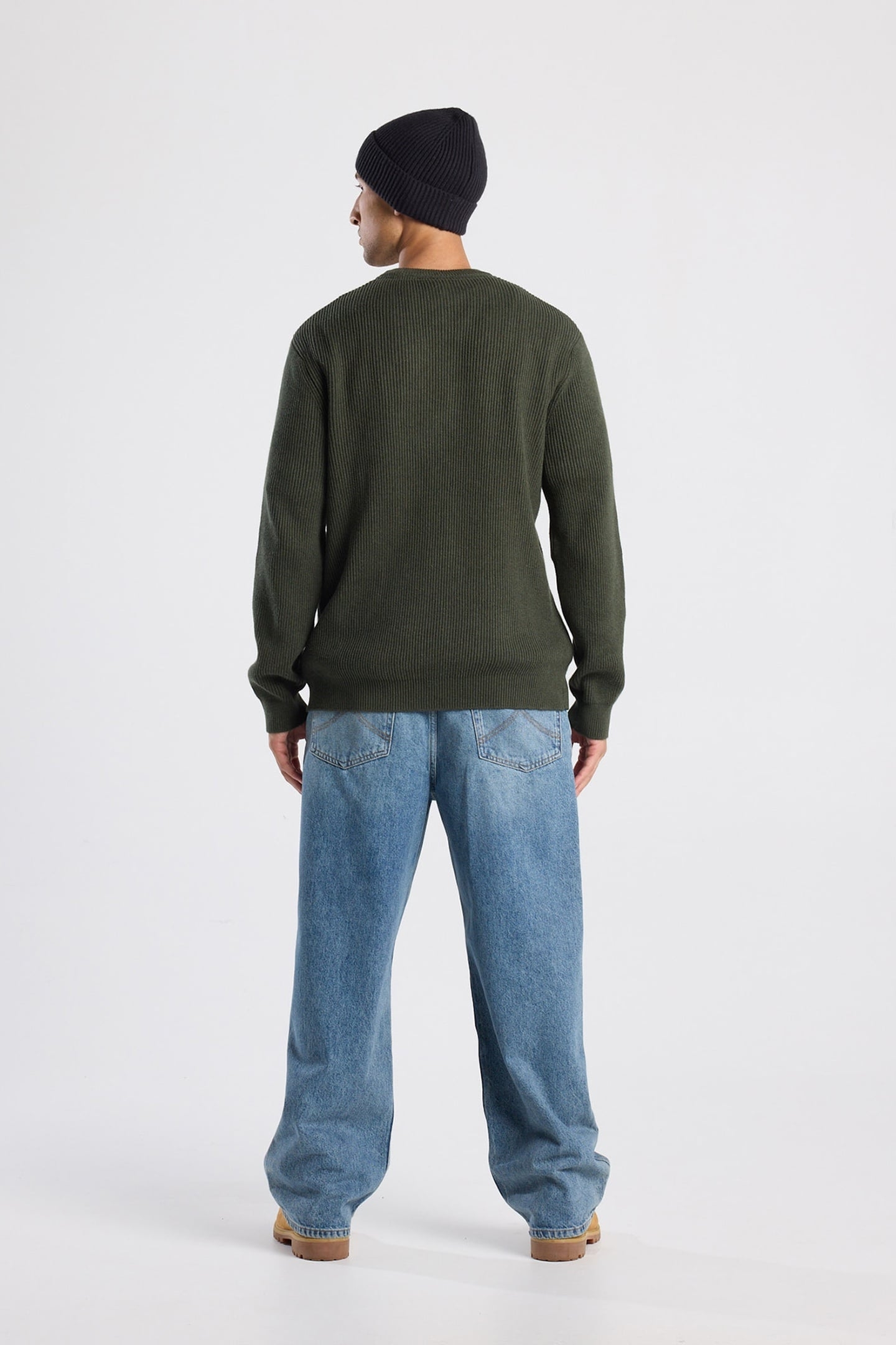 KENT CREW GREEN MELANGE 2