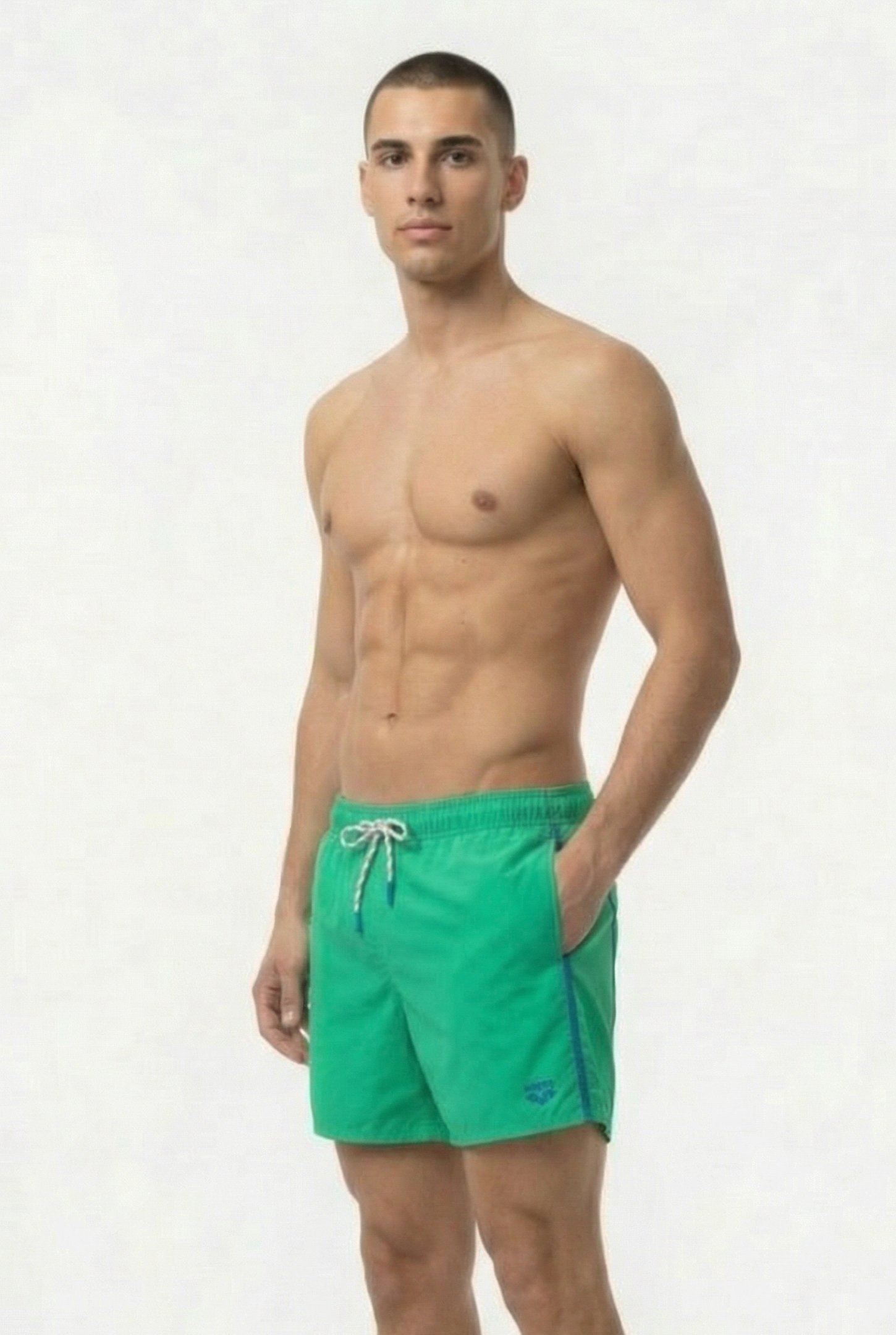 MEN'S ARENA PRO_FILE BEACH L-SHORT GREEN QUARTZ-ROYAL 3