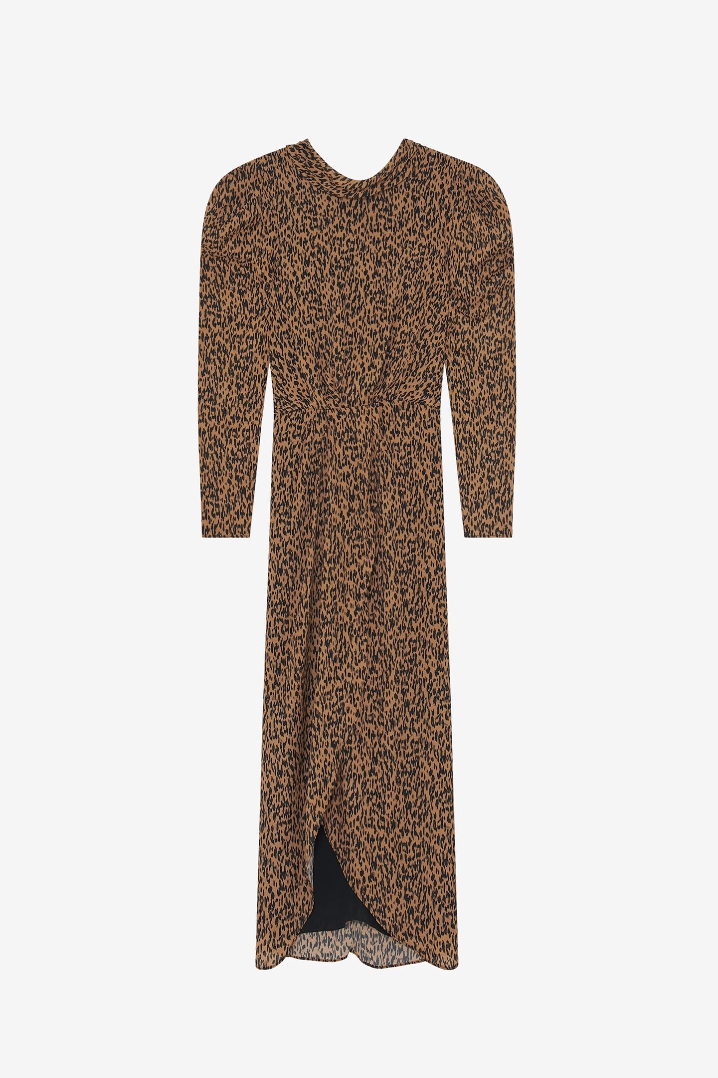 ELYANE DRESS BLACK/CAMEL 4