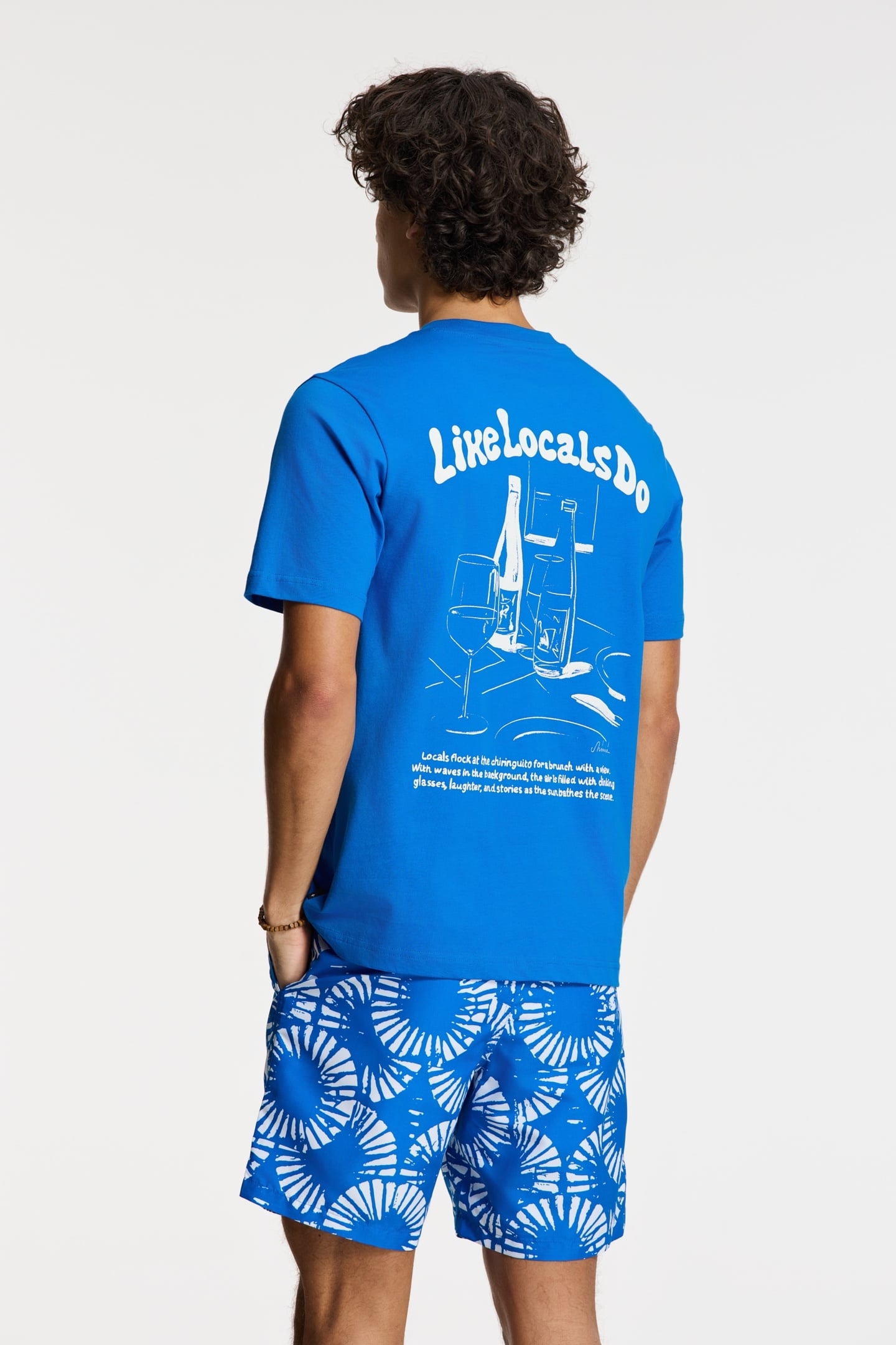 LIAM REGULAR T-SHIRT LIKE LOCALS DO BLUE KOBALT 4